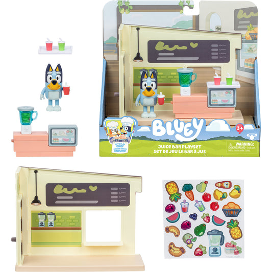 Bluey - Let's Play Chef Mini-Spielset Saftbar, Spielgebäude