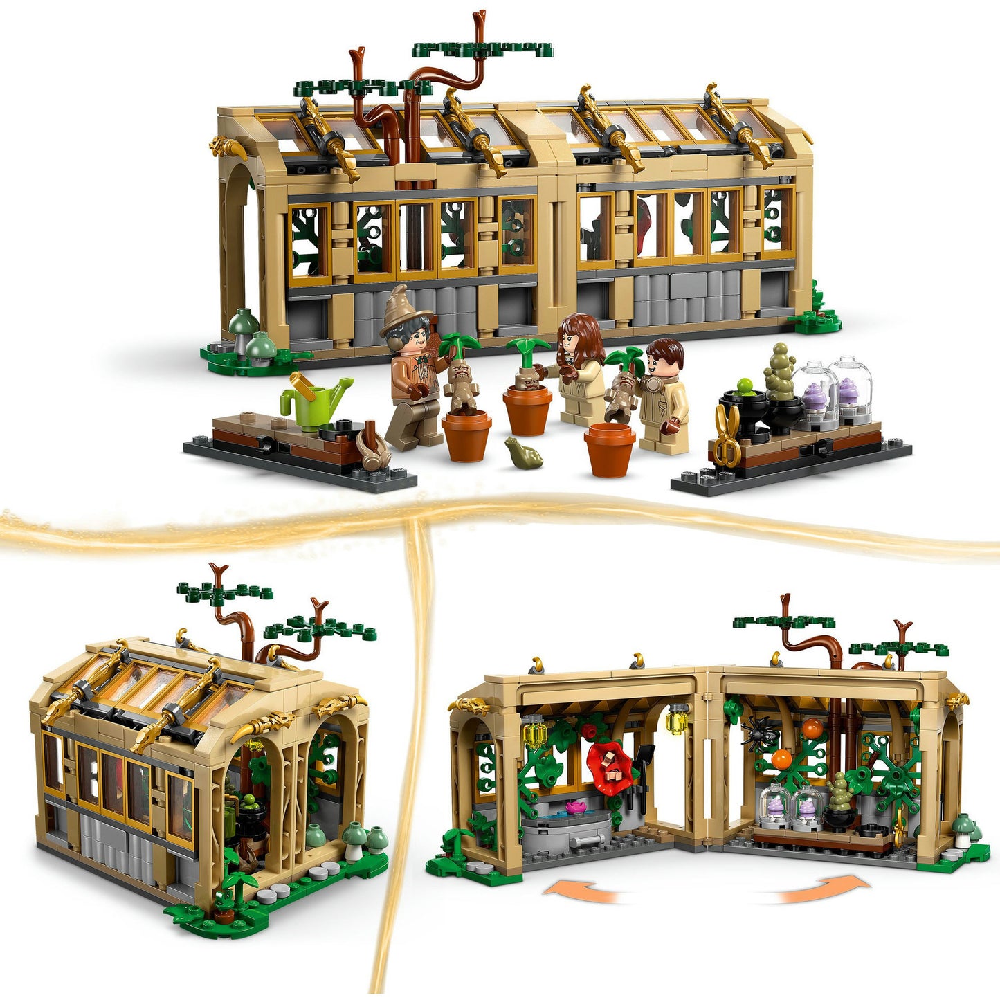76445 Harry Potter Schloss Hogwarts: Kräuterkundeunterricht, Konstruktionsspielzeug