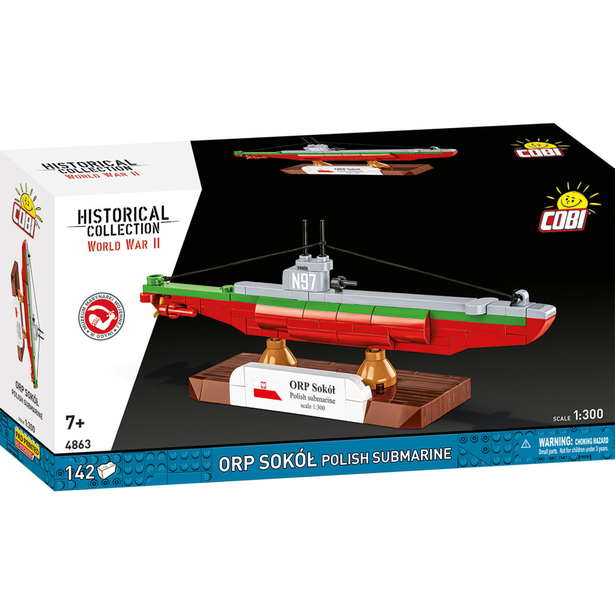 ORP Sokół Polish Submarine, Konstruktionsspielzeug