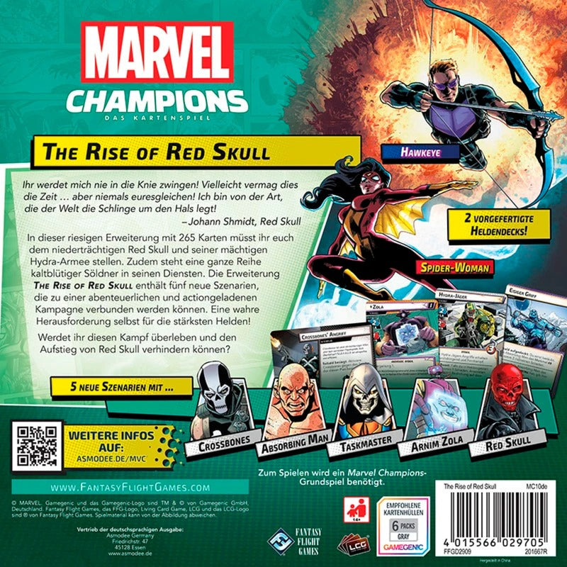 Asmodee Marvel Champions: Das Kartenspiel - The Rise of Red Skull