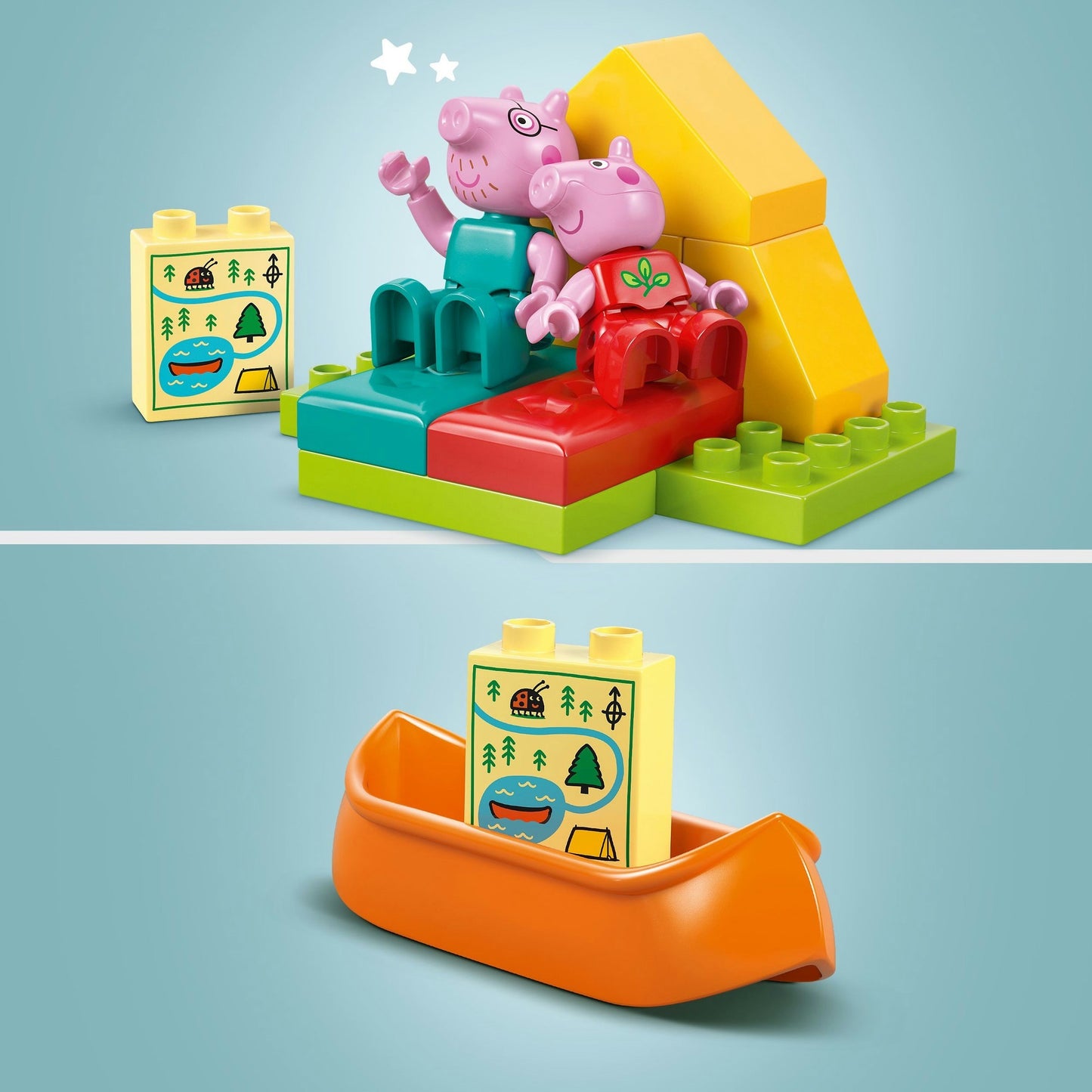 10452 DUPLO Peppa Wutz Campingausflug, Konstruktionsspielzeug