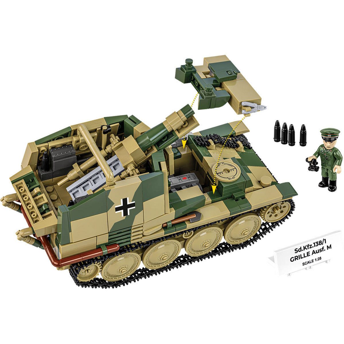 Sd.Kfz. 138/1 Grille Ausf. M, Konstruktionsspielzeug