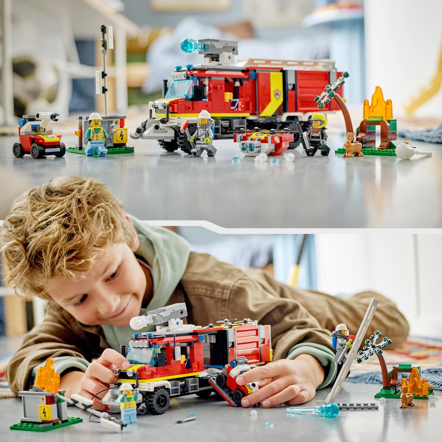 LEGO 60374 City Einsatzleitwagen der Feuerwehr, Konstruktionsspielzeug