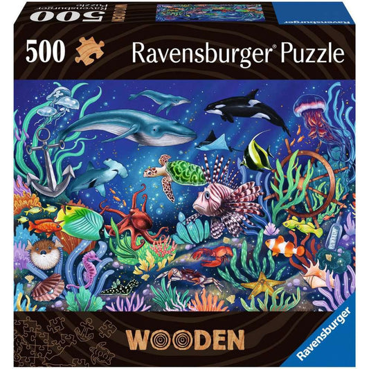 Ravensburger Wooden Puzzle Unten im Meer (505 Teile)