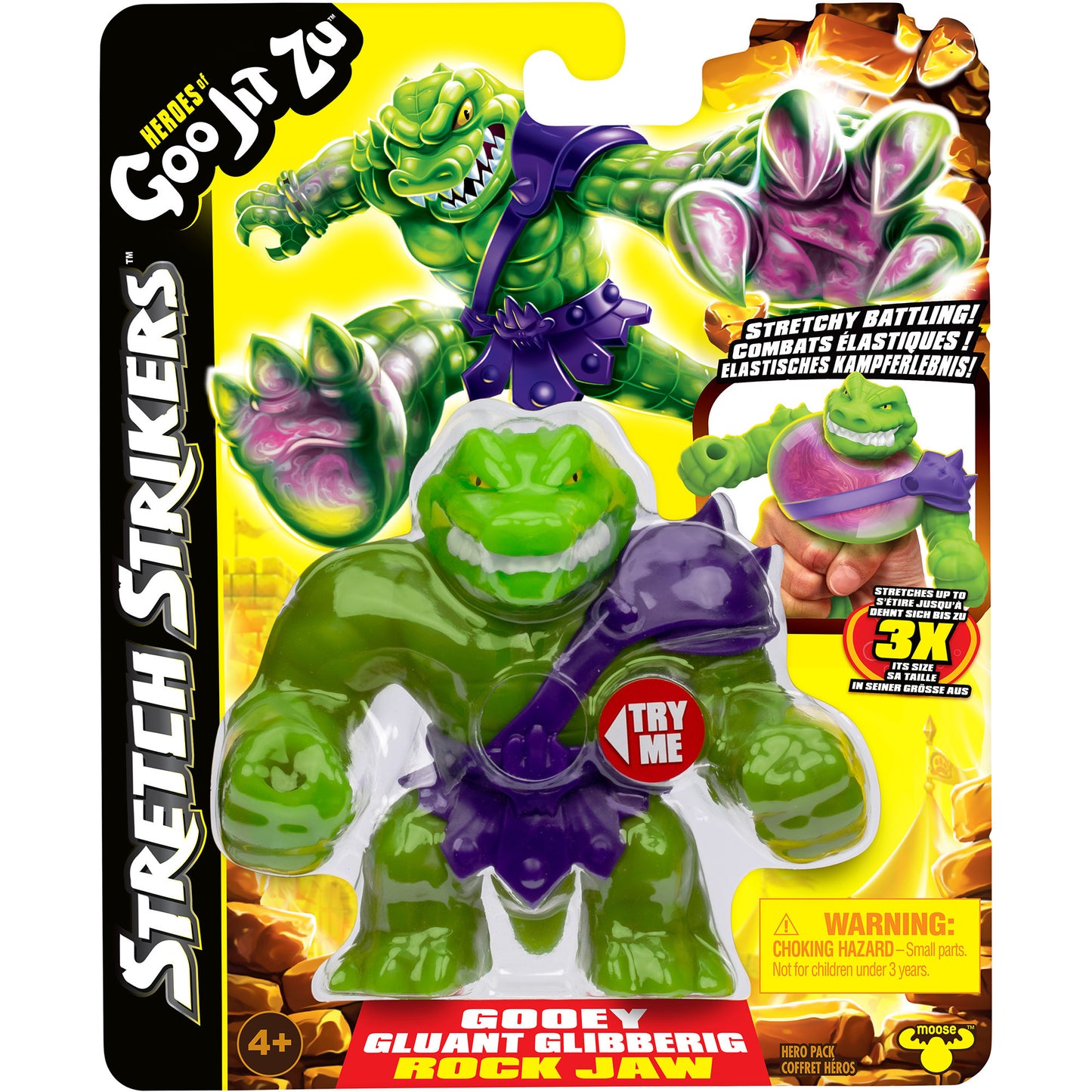 Heroes of Goo Jit Zu - Stretch Strikers S11 Heldenpack Rockjaw, Spielfigur
