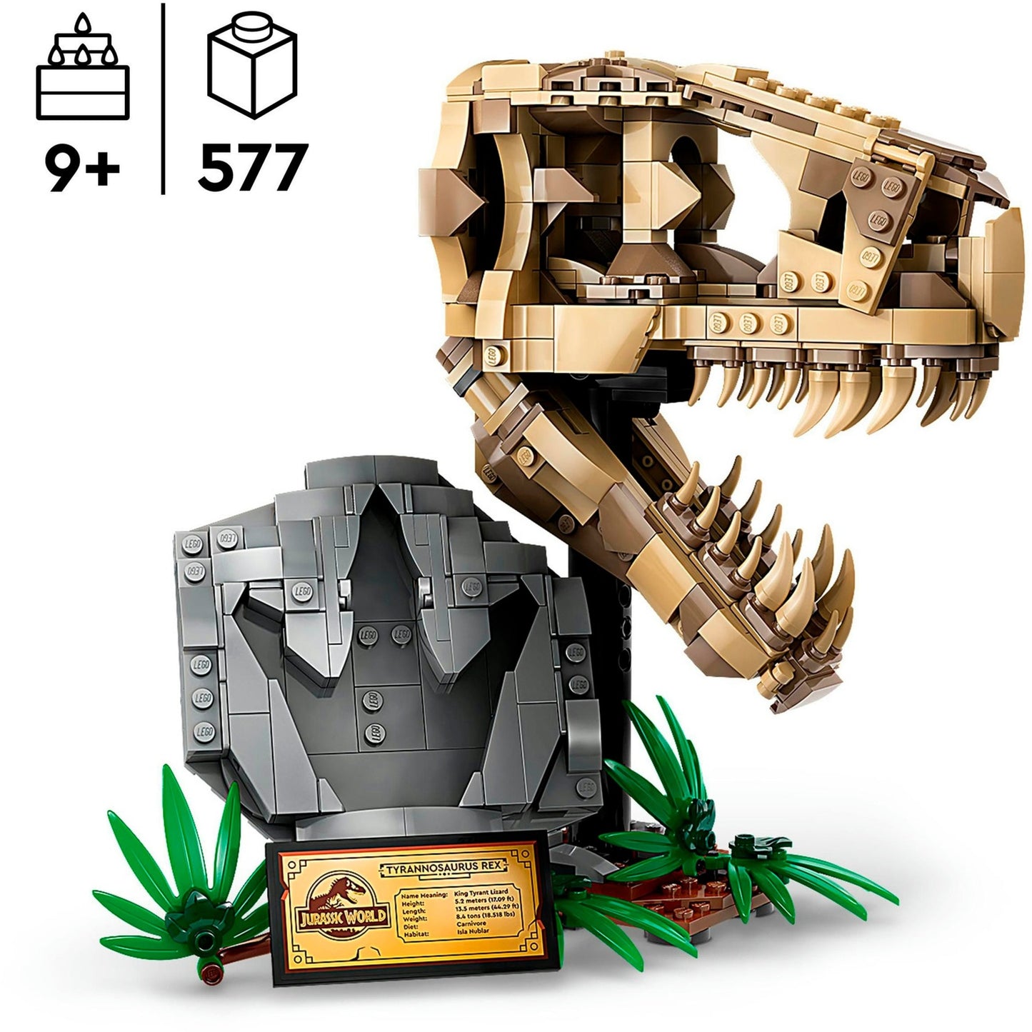 LEGO 76964 Jurassic World Dinosaurier-Fossilien: T.-Rex-Kopf, Konstruktionsspielzeug