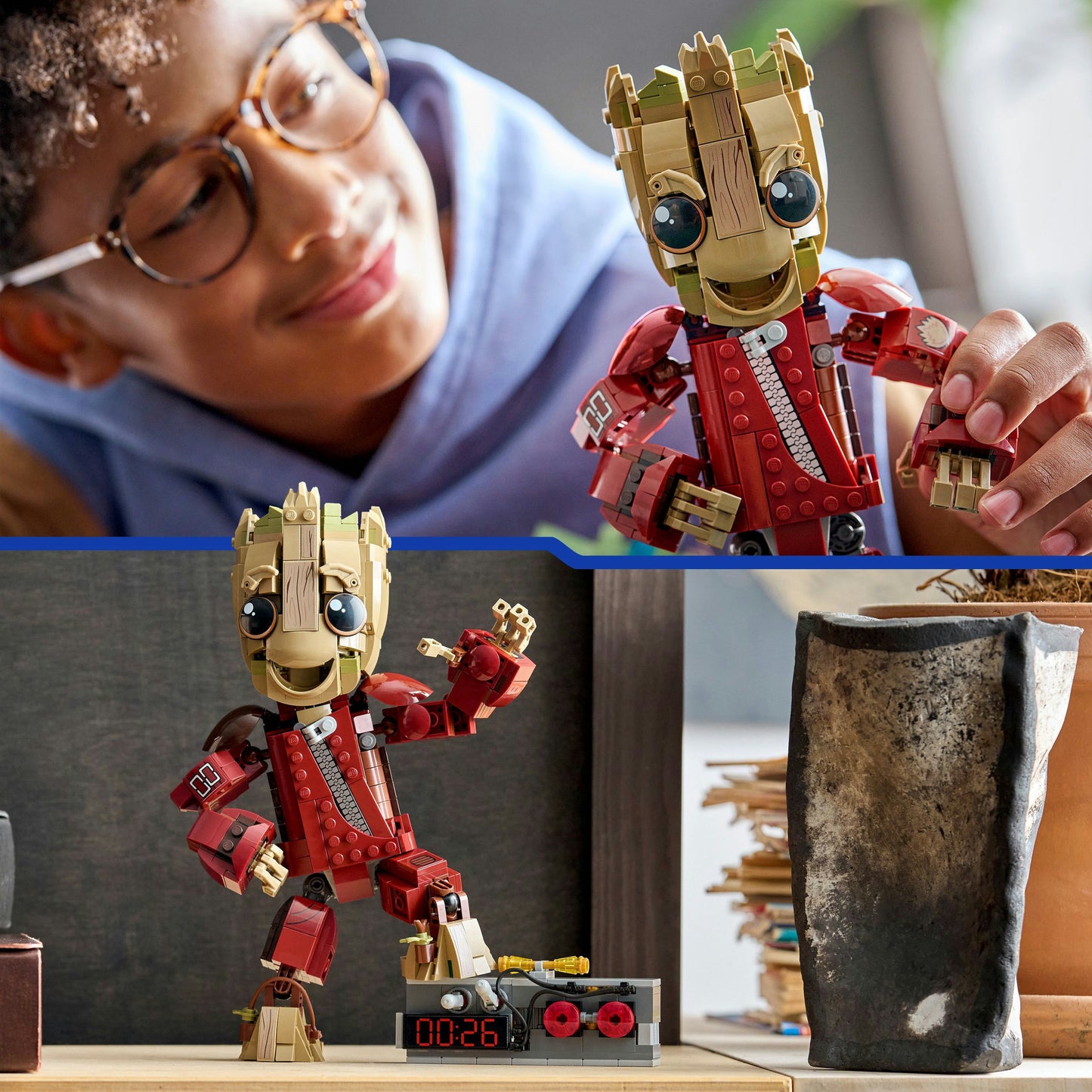 76341 Marvel Super Heroes Groot im Ravager-Outfit, Konstruktionsspielzeug