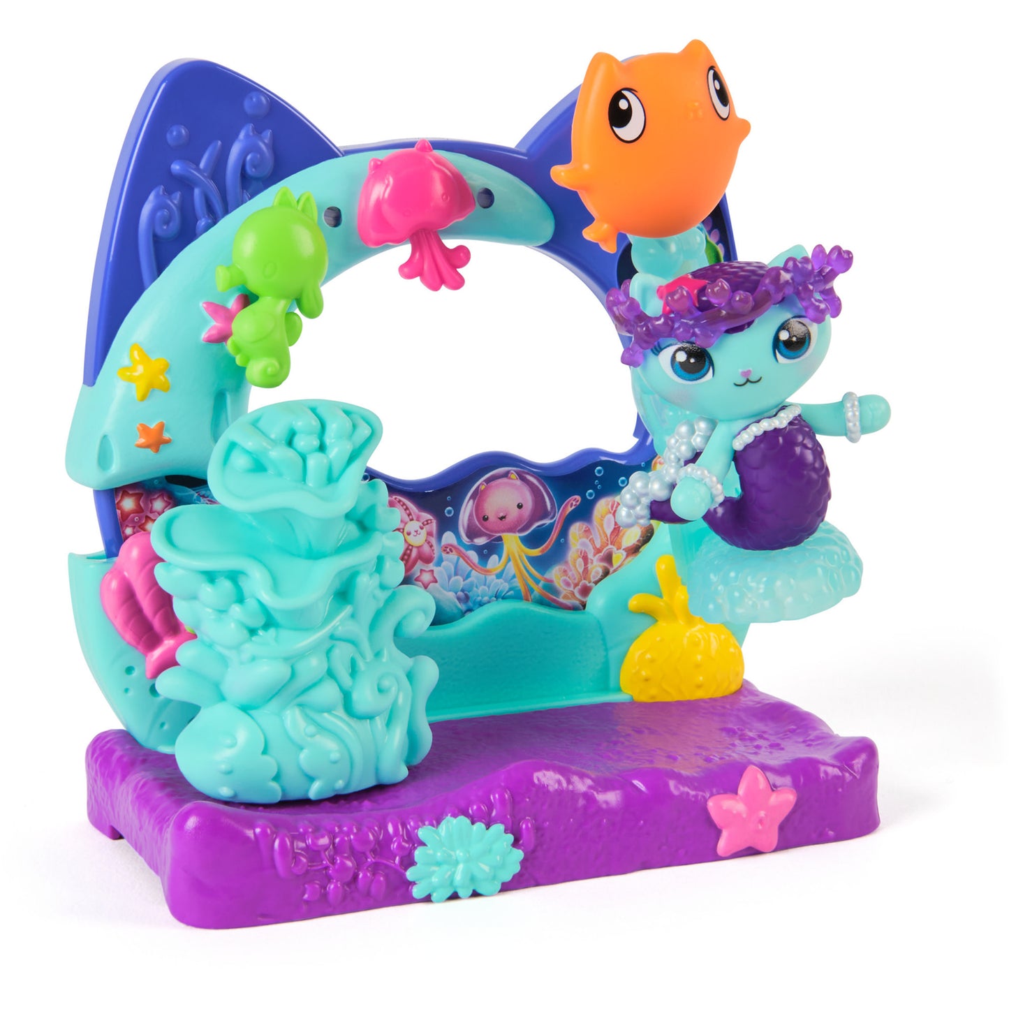 Gabby's Dollhouse: Der Film - Balkon-Spielset Merkätzchens Aquarium, Spielfigur