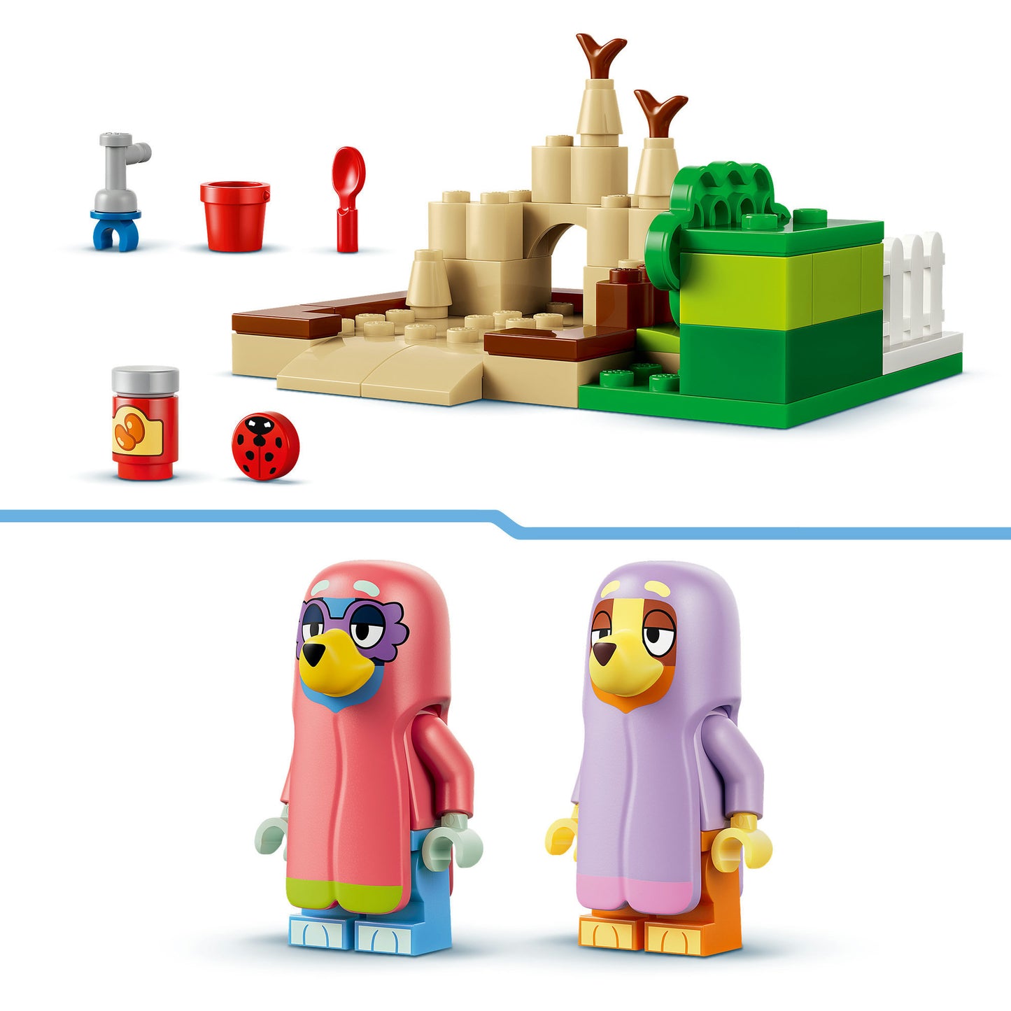 11216 Bluey Omas mit Bingo und Bluey, Konstruktionsspielzeug