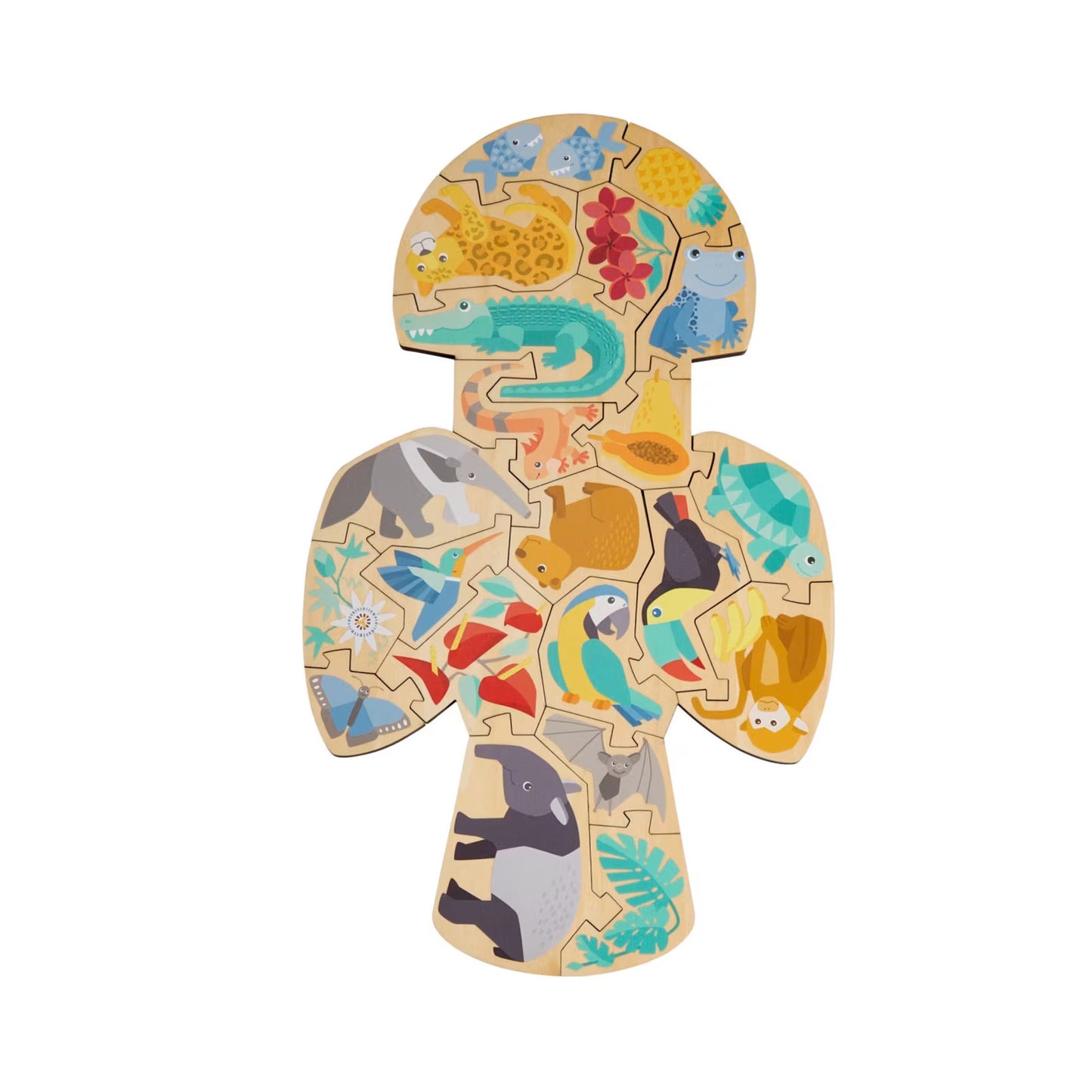 Puzzle 2 in 1 Papagei