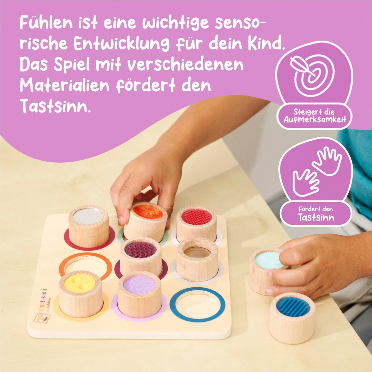Montessori Fühlbrett, Geschicklichkeitsspiel