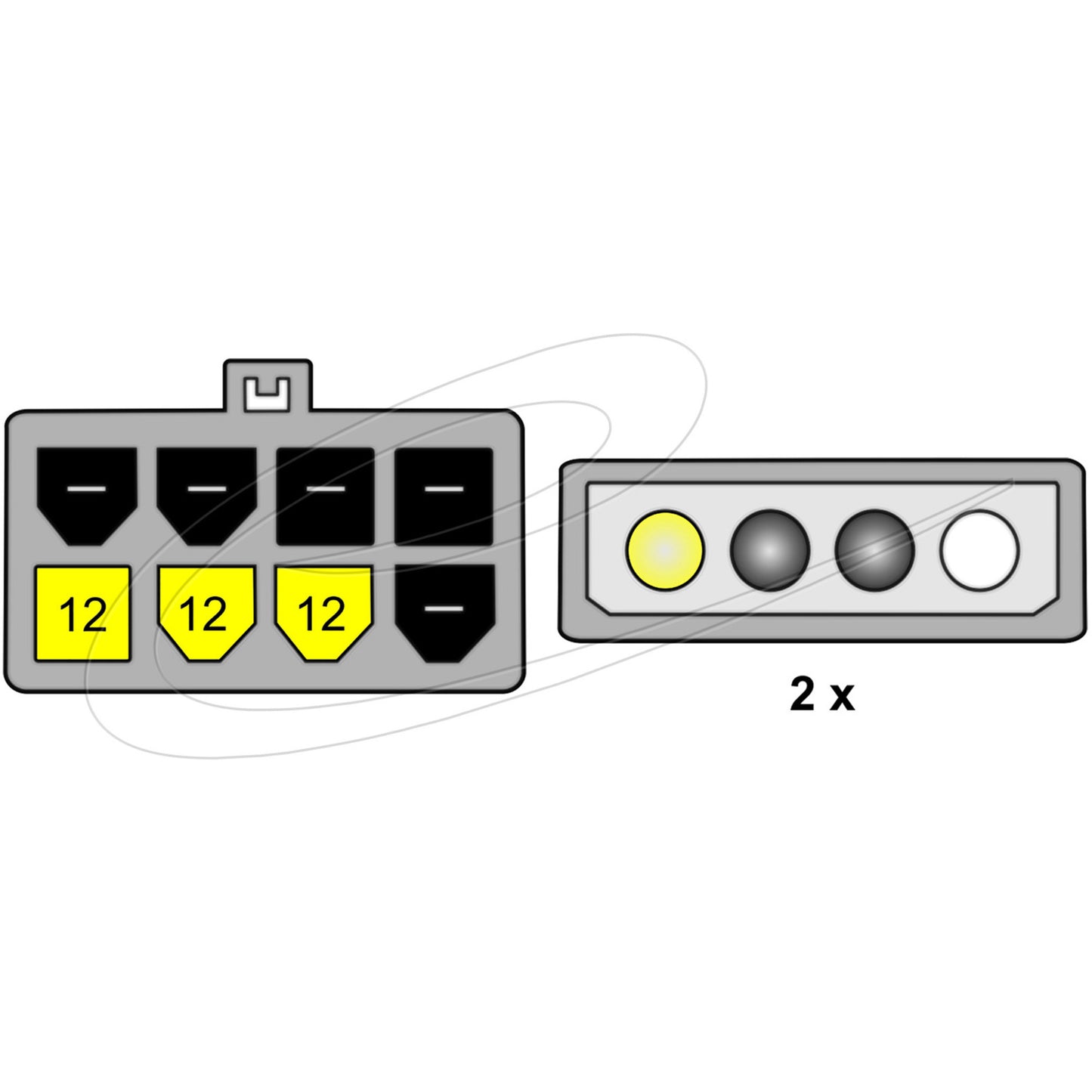 Stromkabel PCI Express 8 Pin > 2x 5,25 Stecker 4 Pin