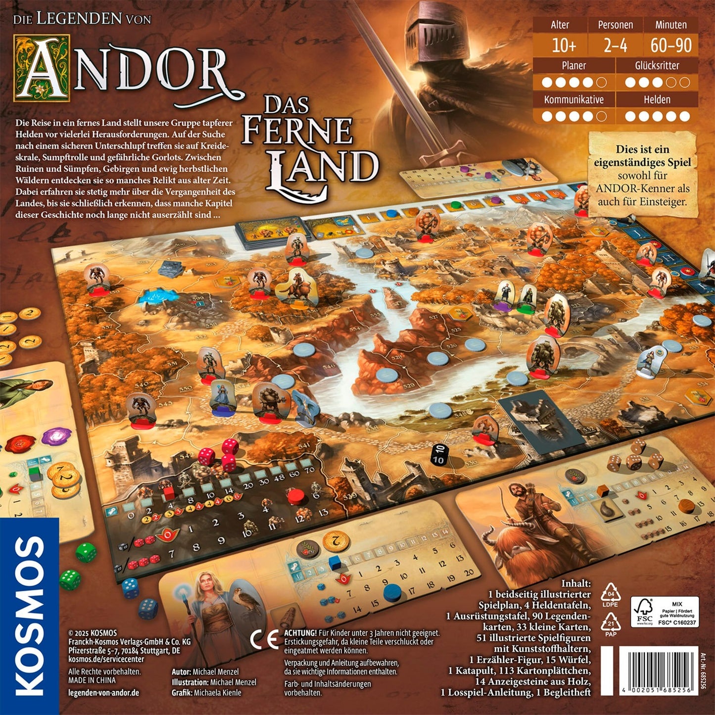 Die Legenden von Andor - Das ferne Land, Brettspiel