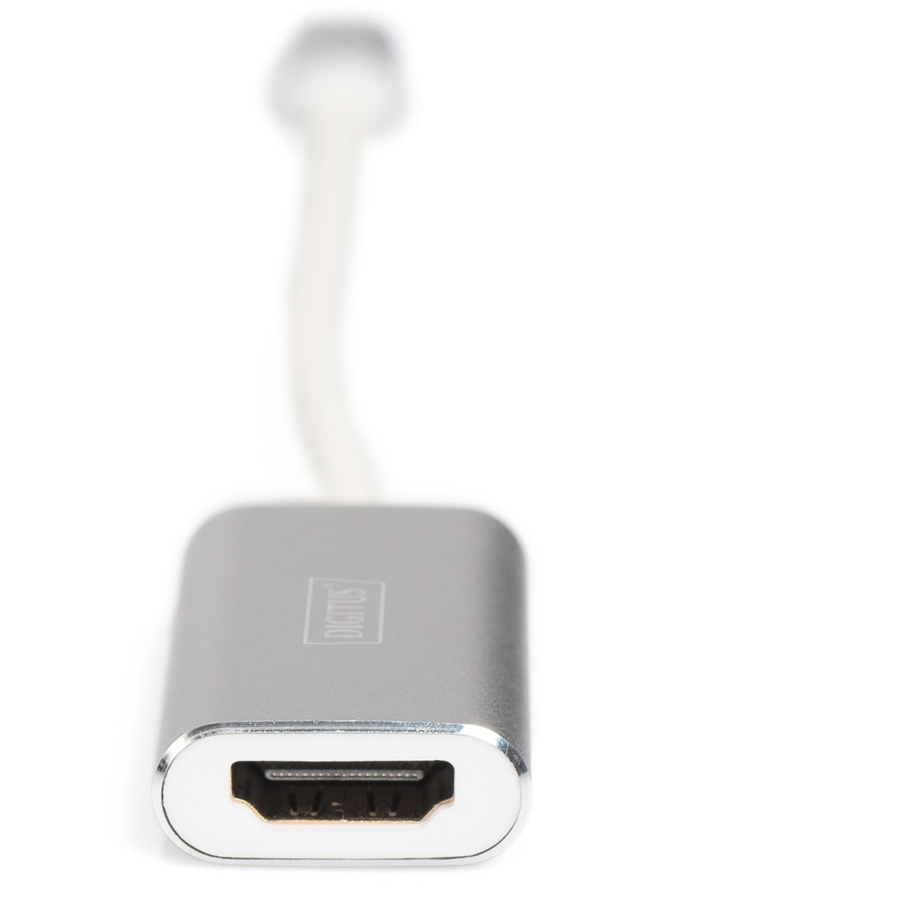 Digitus USB Adapter, USB-C Stecker > HDMI 4K Buchse (weiss/silber, 20cm)