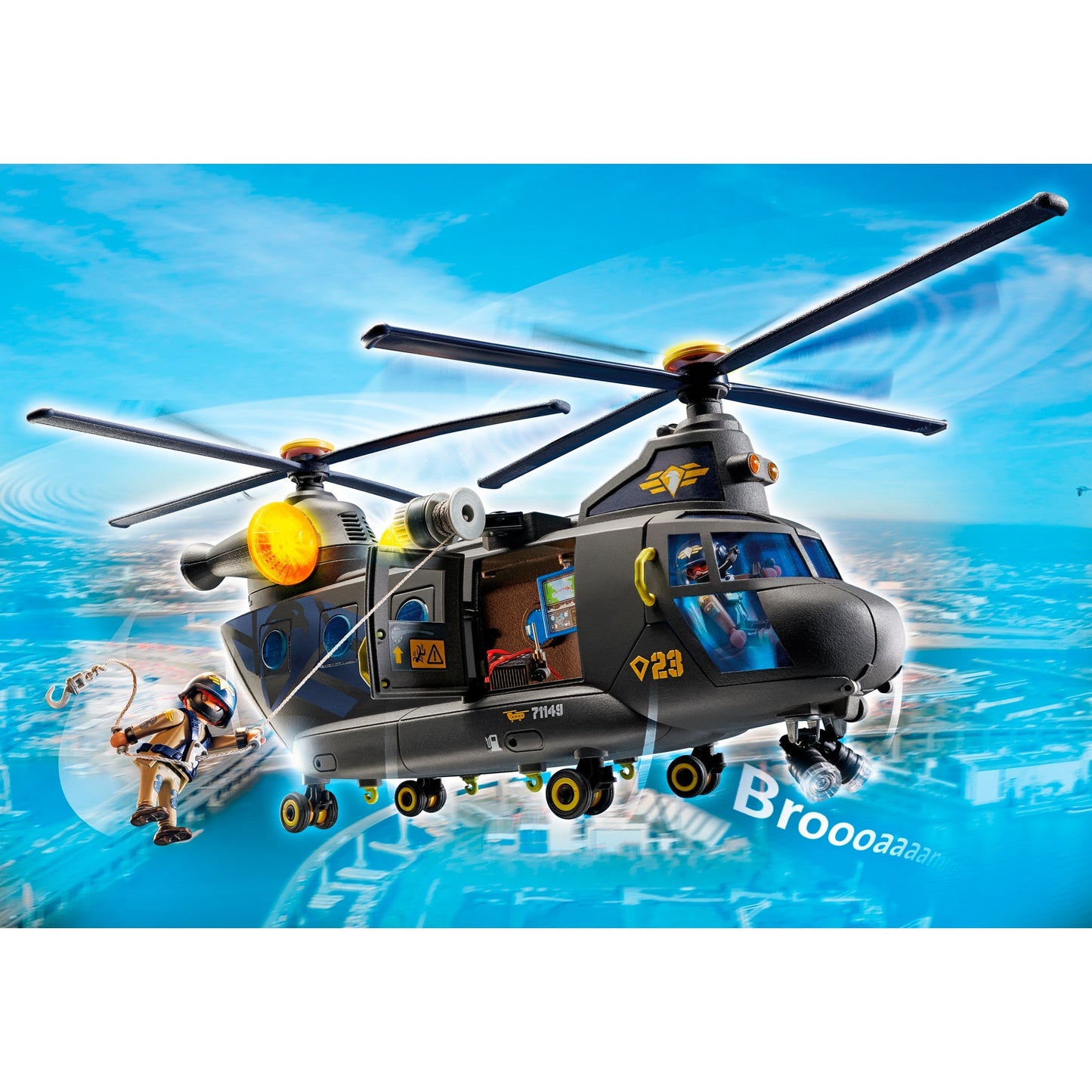 PLAYMOBIL 71149 City Action SWAT-Rettungshelikopter, Konstruktionsspielzeug