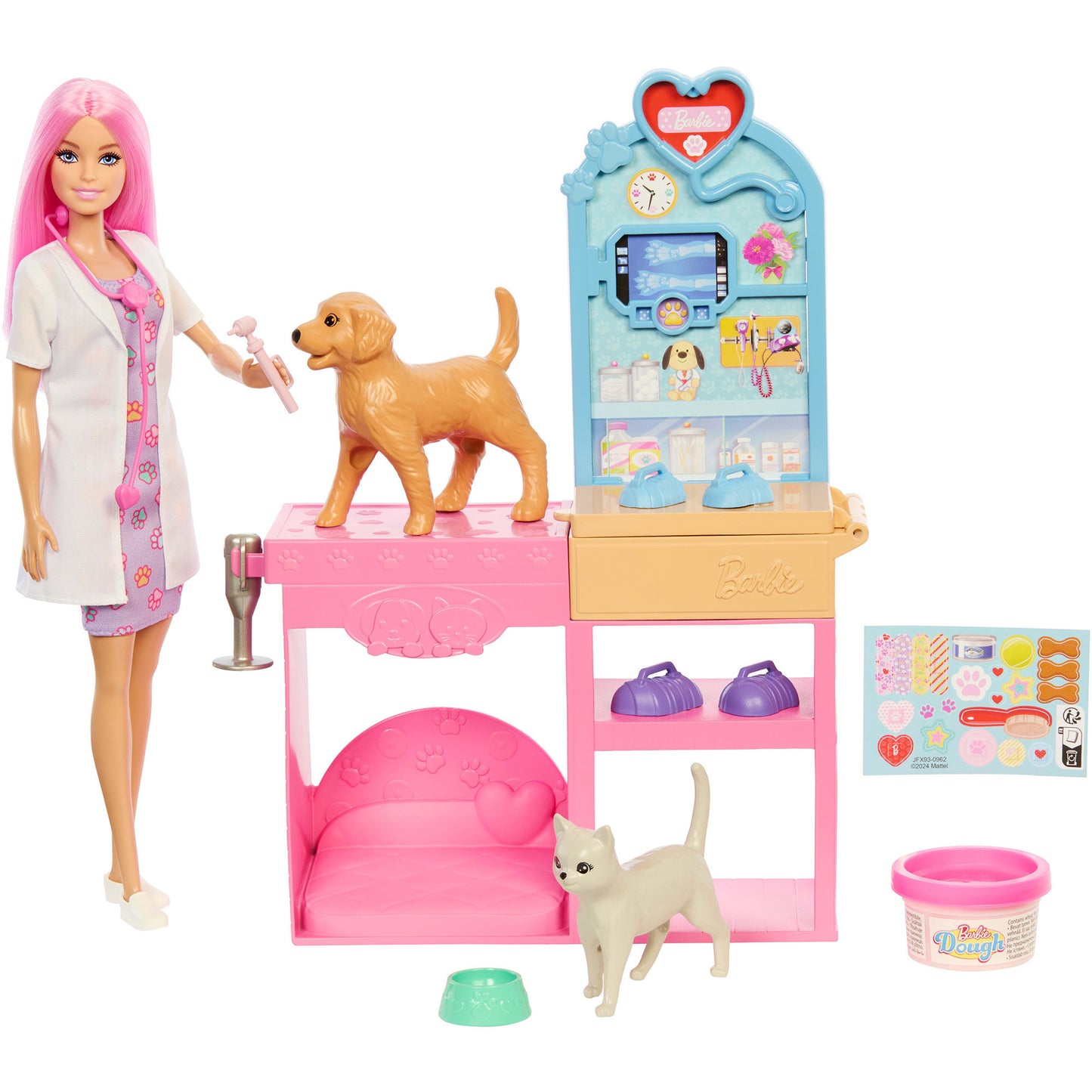 Barbie Gute Besserung Tierkrankenstation Puppe und Zubehör