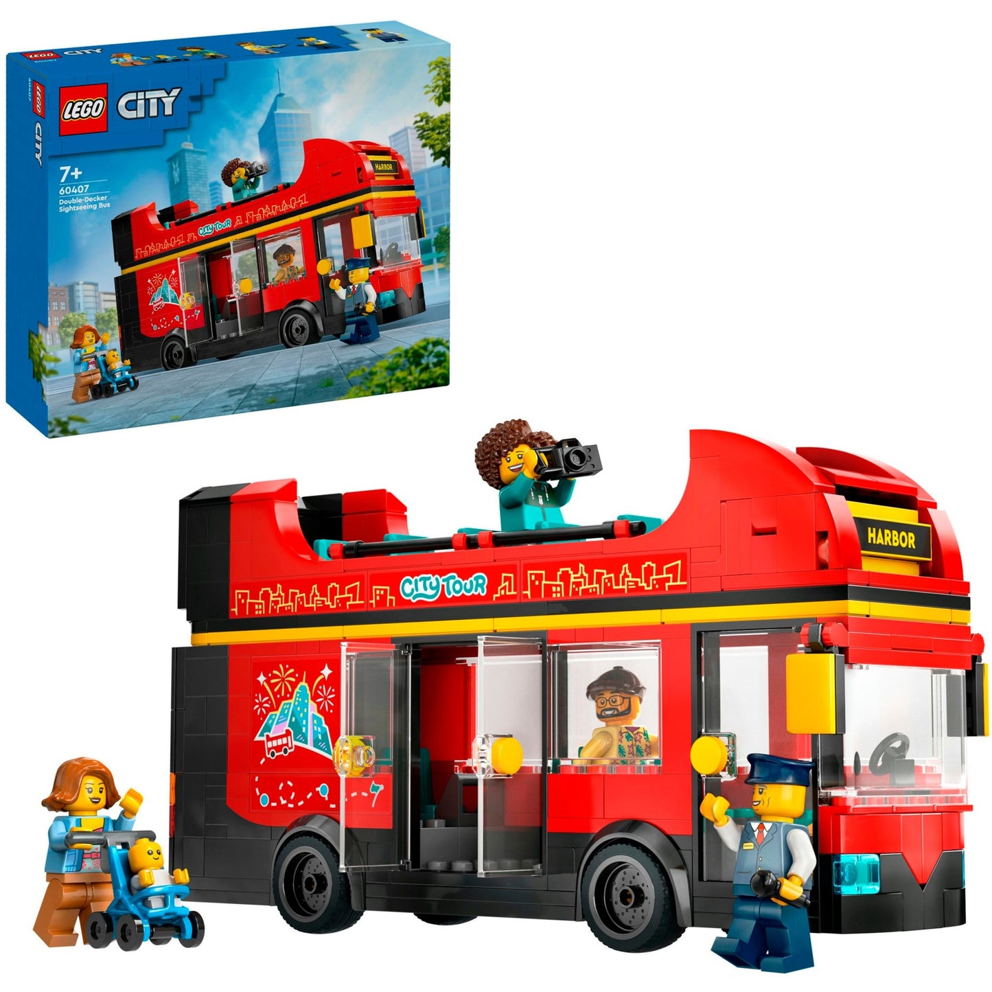 LEGO 60407 City Doppeldeckerbus, Konstruktionsspielzeug