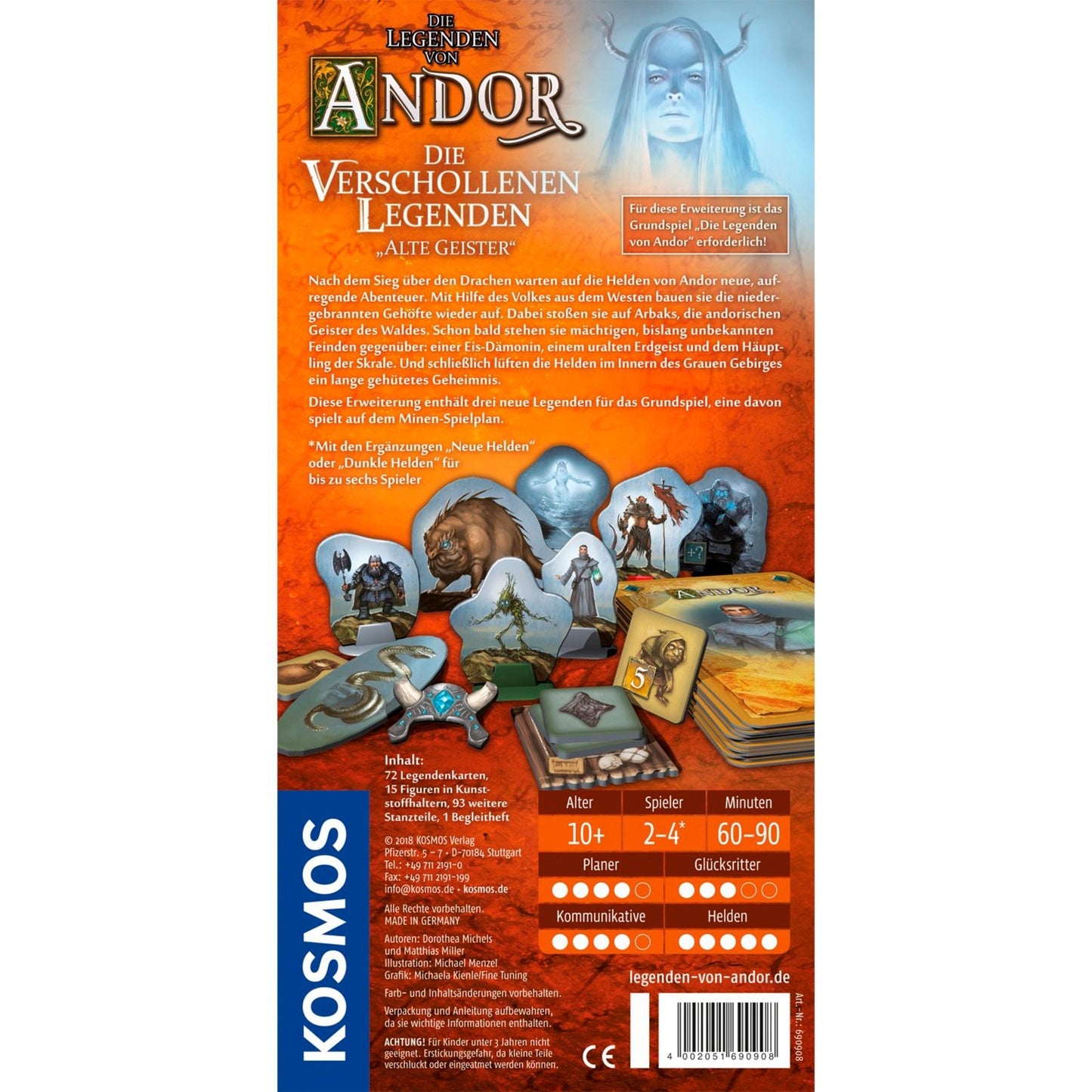 KOSMOS Die Legenden von Andor - Die verschollenen Legenden, Brettspiel