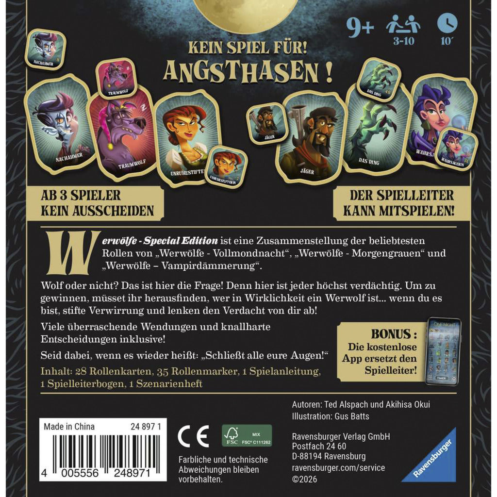 Werwölfe - Special Edition, Kartenspiel