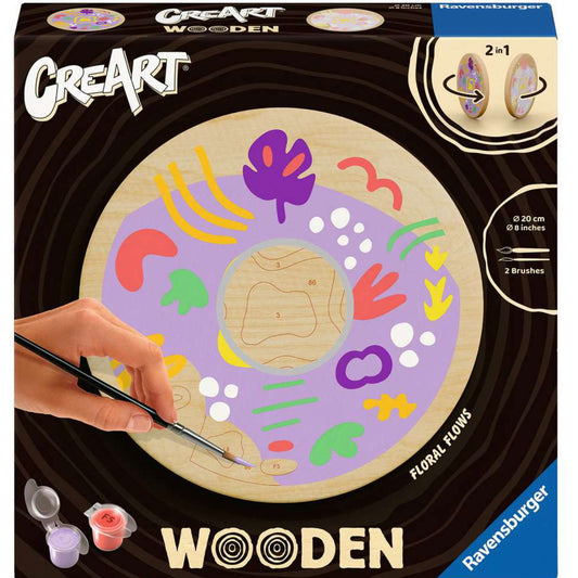 CreArt Wooden - Florale Ströme, Malen