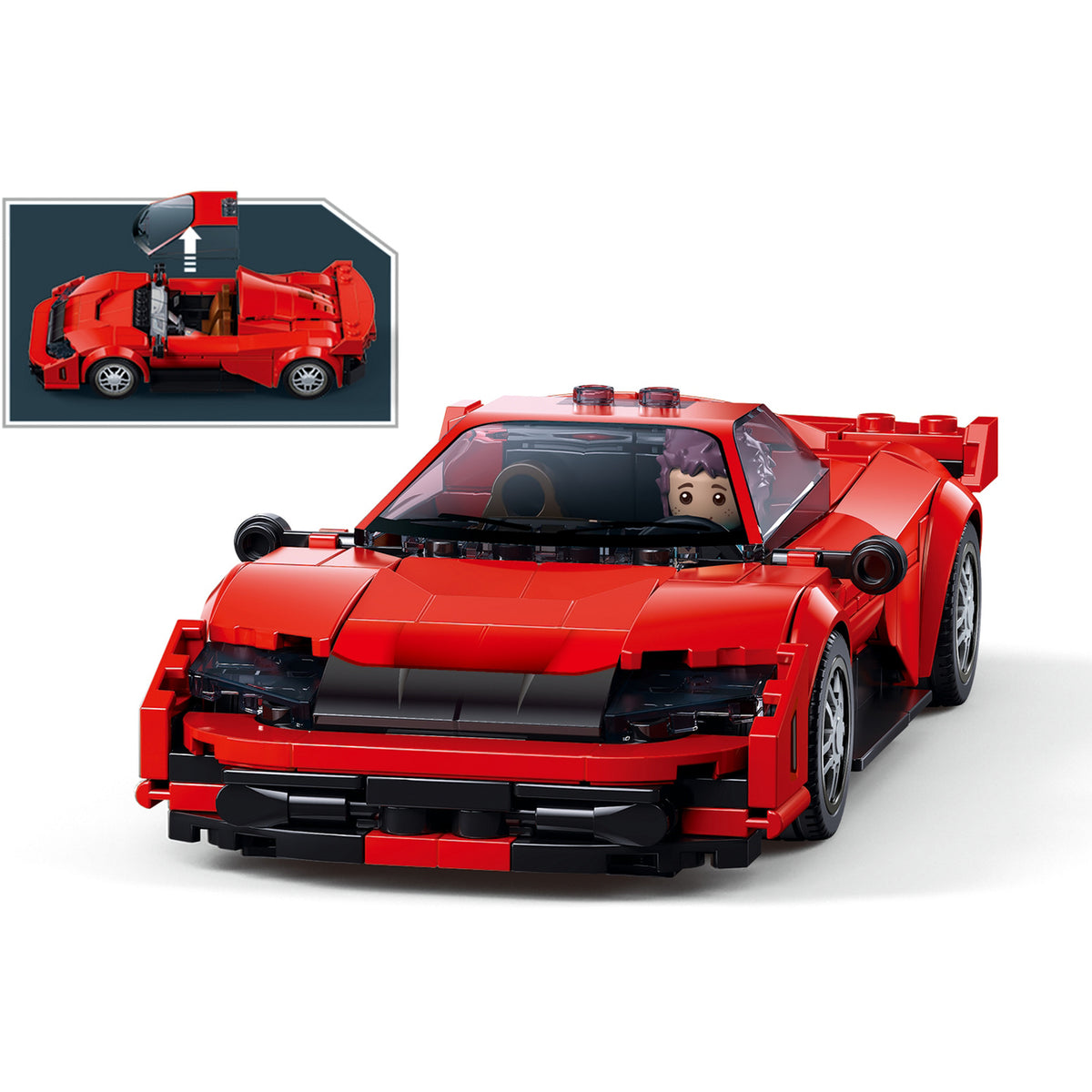 ModelBricks Roter Sportwagen, Konstruktionsspielzeug