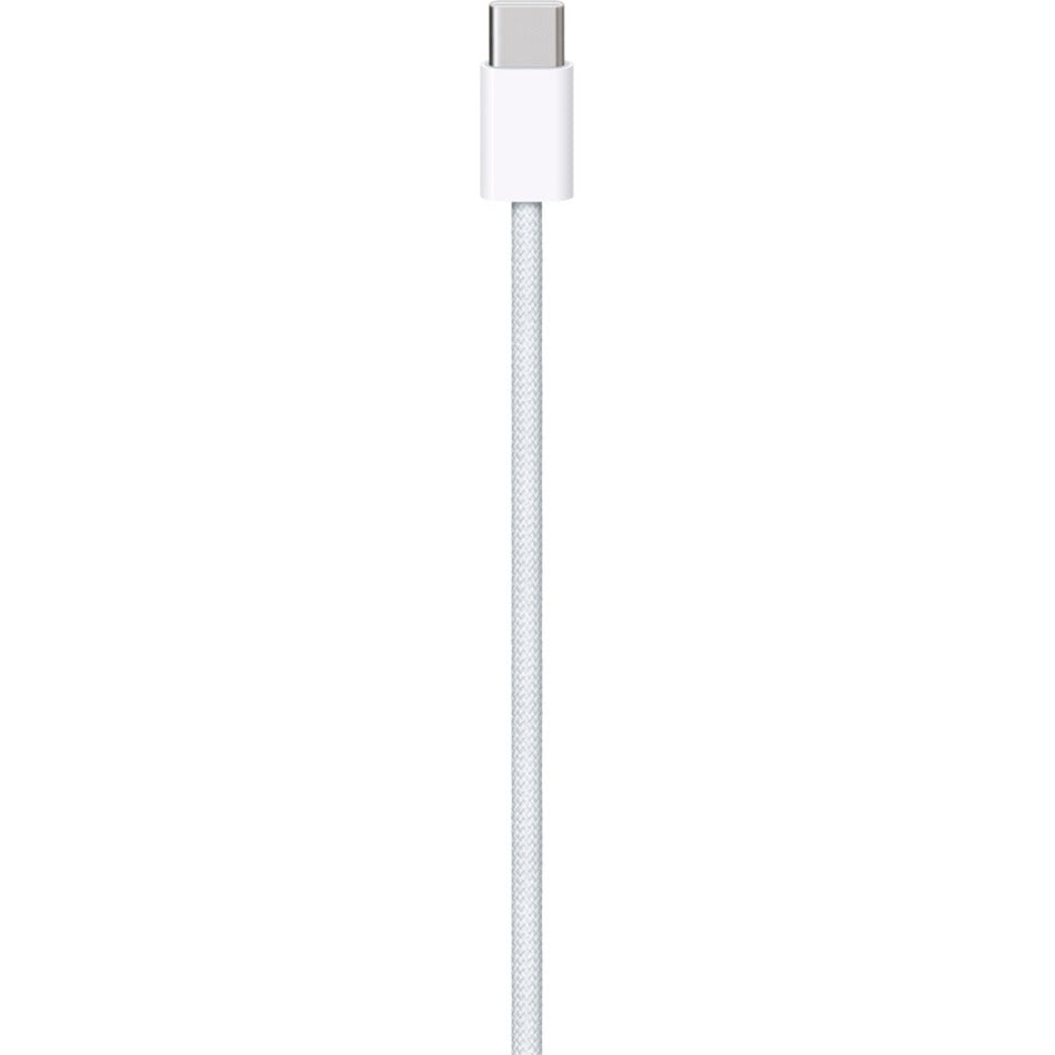 Apple USB Kabel, USB-C Stecker > USB-C Stecker (weiss, 1 Meter, gesleevt)