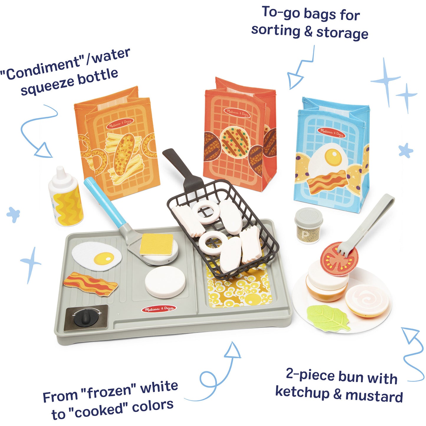 Melissa & Doug - Water WOW! Grill Set, Spielküche