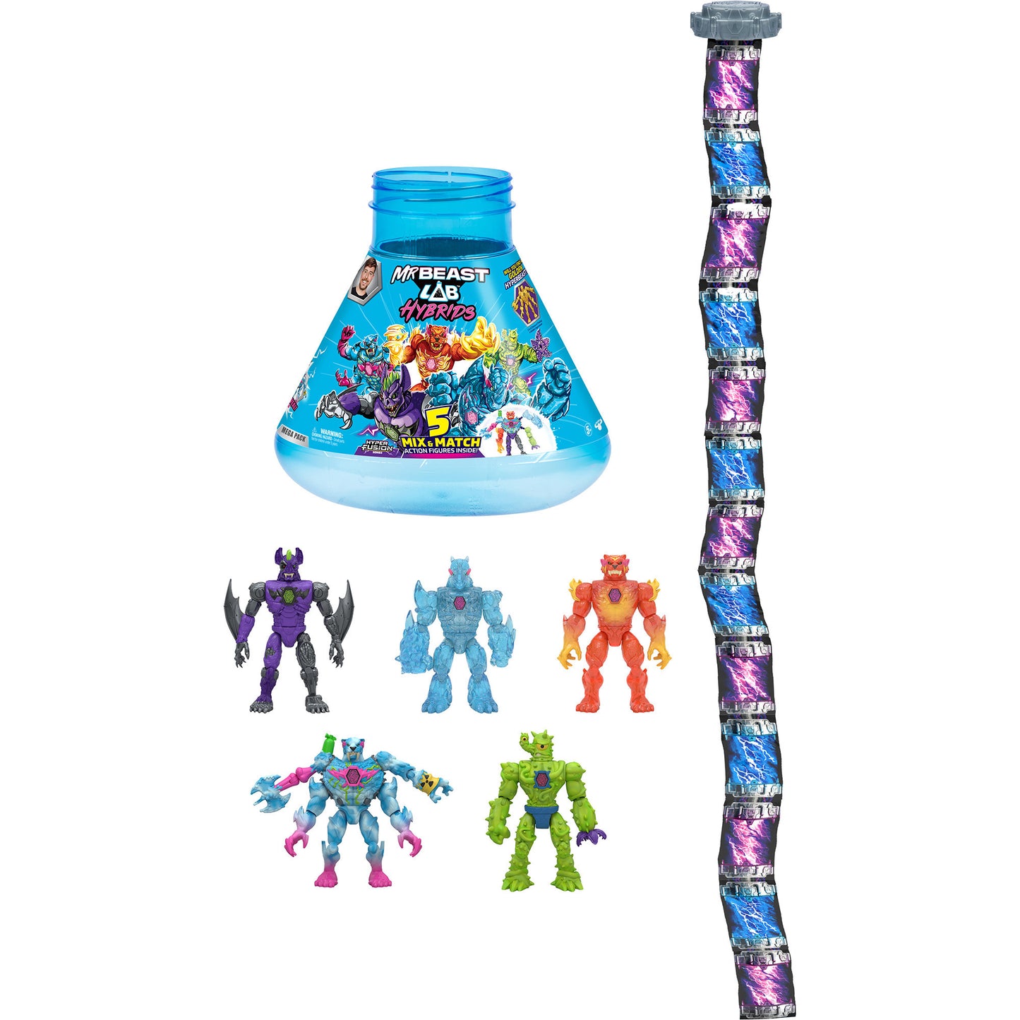 MrBeast Lab Hybrids 5 Pack (Hyper Fusion Lab), Spielfigur