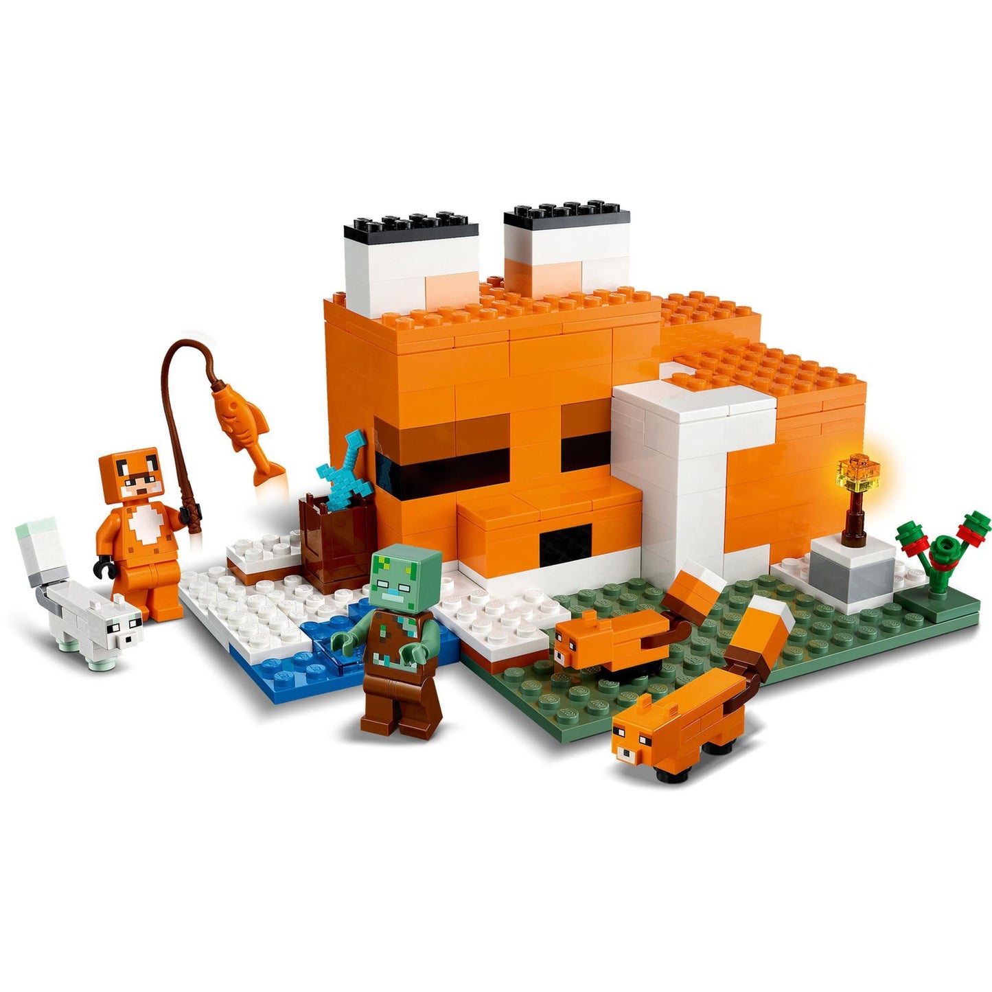 LEGO 21178 Minecraft Die Fuchs-Lodge, Konstruktionsspielzeug