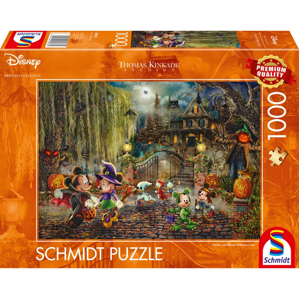 Thomas Kinkade Studios: Disney Dreams Collection - Mickey & Minnie Halloween Fun, Puzzle