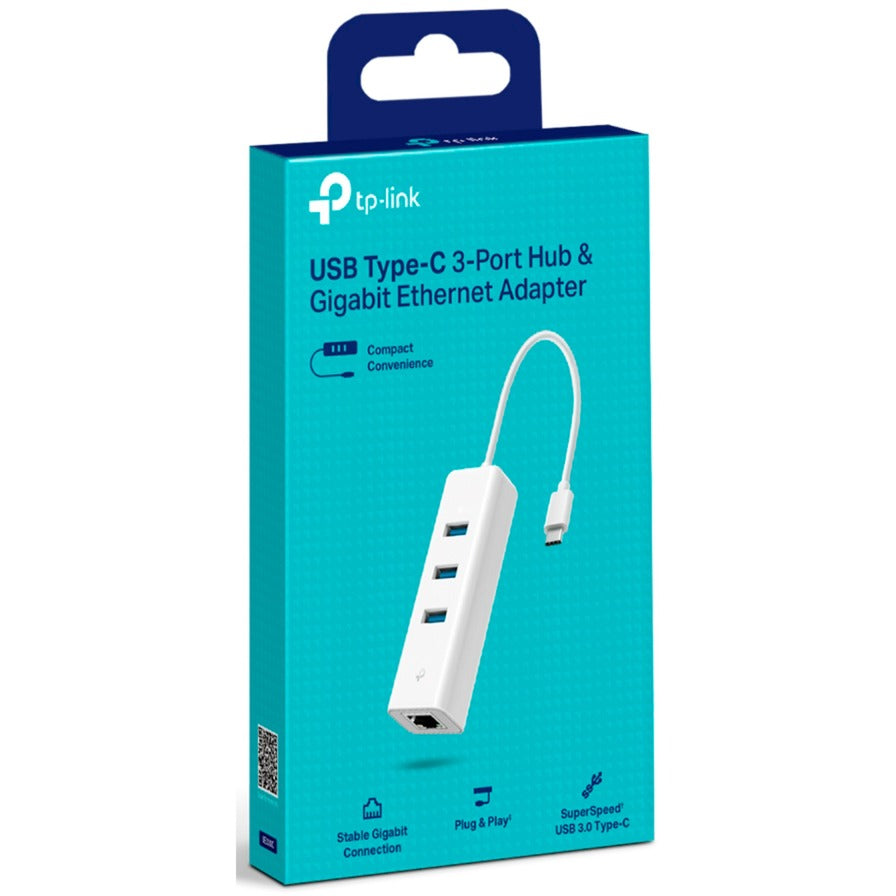 LAN-Adapter UE330C, USB 3.2 Gen1 USB-C > 3x USB-A + RJ-45