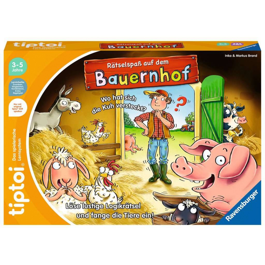 Ravensburger tiptoi Rätselspaß auf dem Bauernhof, Brettspiel