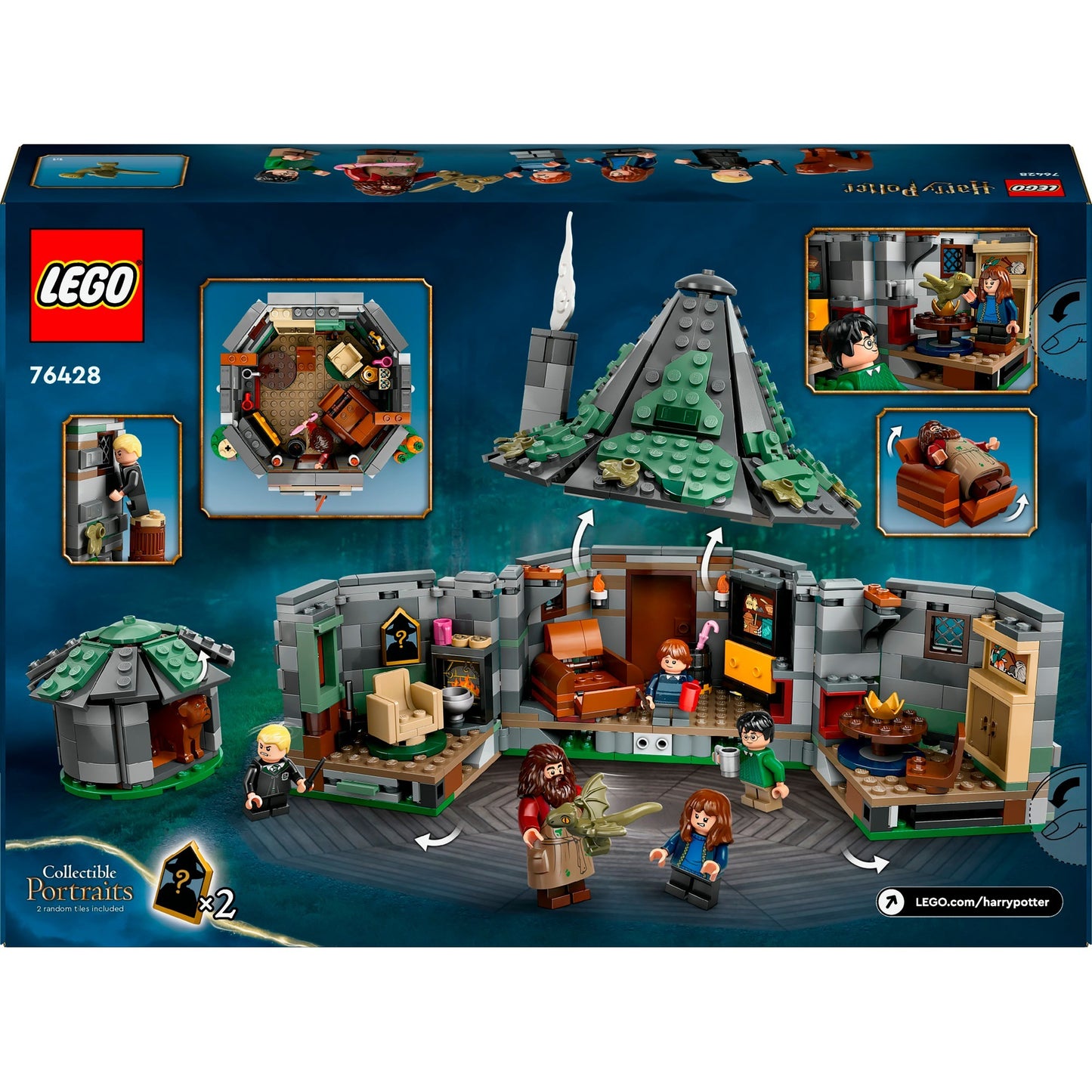 LEGO 76428 Harry Potter Hagrids Hütte: Ein unerwarteter Besuch, Konstruktionsspielzeug