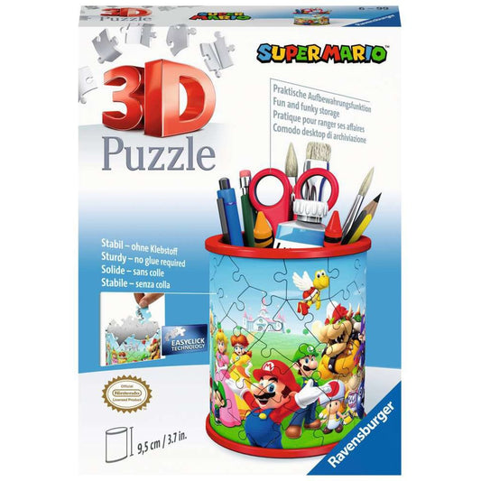 Ravensburger 3D Puzzle Utensilo Super Mario (Stiftehalter für Super Mario Fans ab 6 Jahren)
