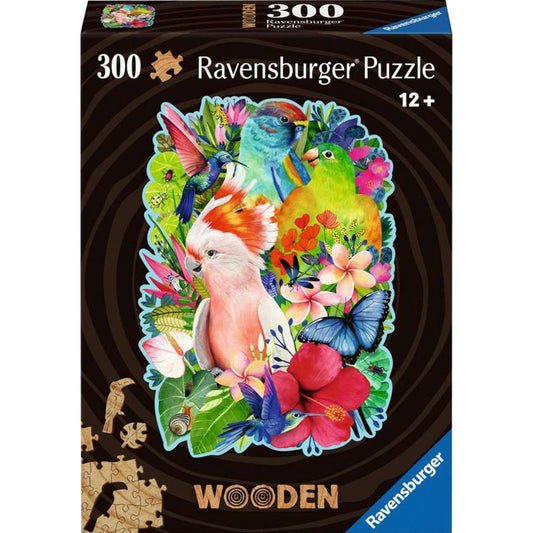 Ravensburger Wodden Puzzle Exotische Vögel (300 Teile)