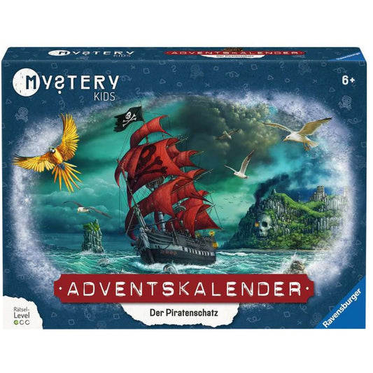 Ravensburger Mystery kids Adventskalender "Der Piratenschatz", Rätselspiel