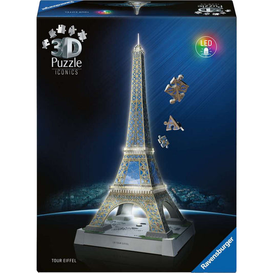 3D Puzzle Iconics: Eiffelturm - mit Licht