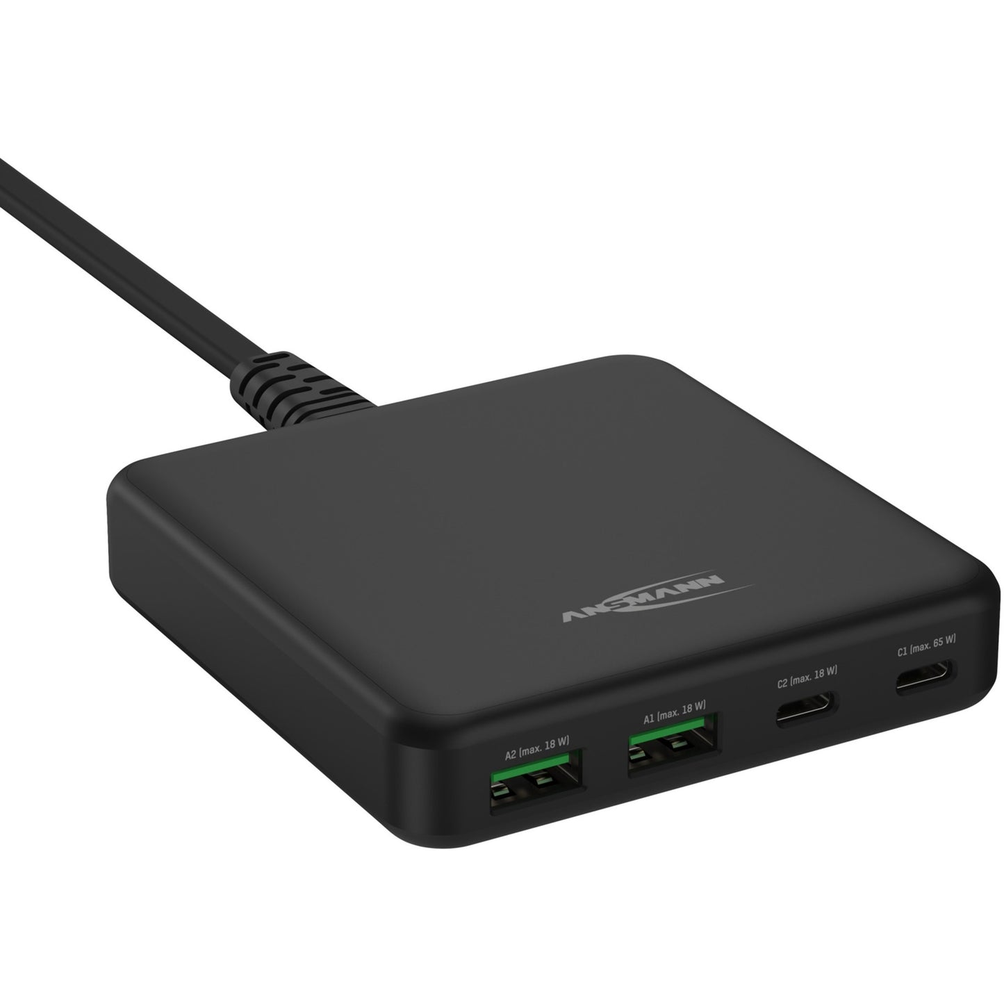 Ansmann USB-Ladegerät Desktop Charger DC465PD (schwarz, 65 Watt, PD, Quick Charge 3.0)
