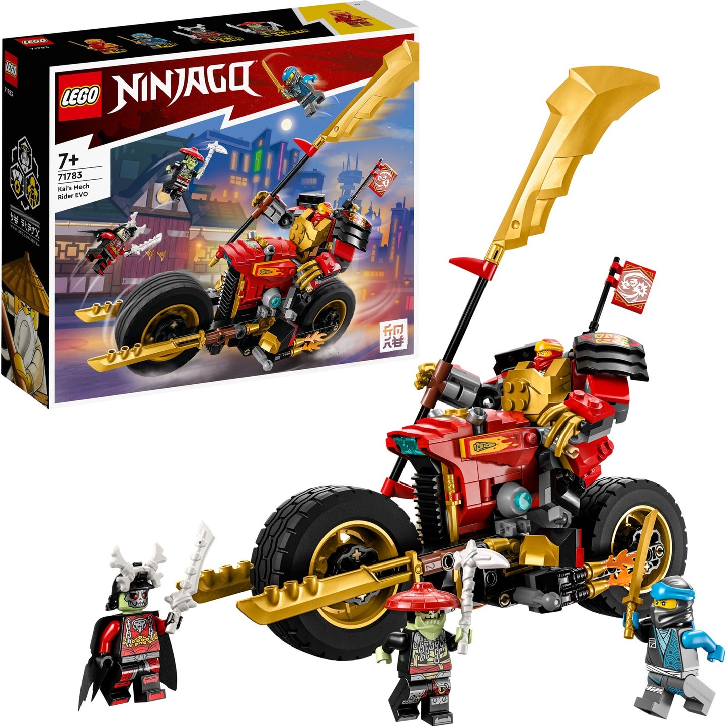 LEGO 71783 Ninjago Kais Mech-Bike EVO, Konstruktionsspielzeug