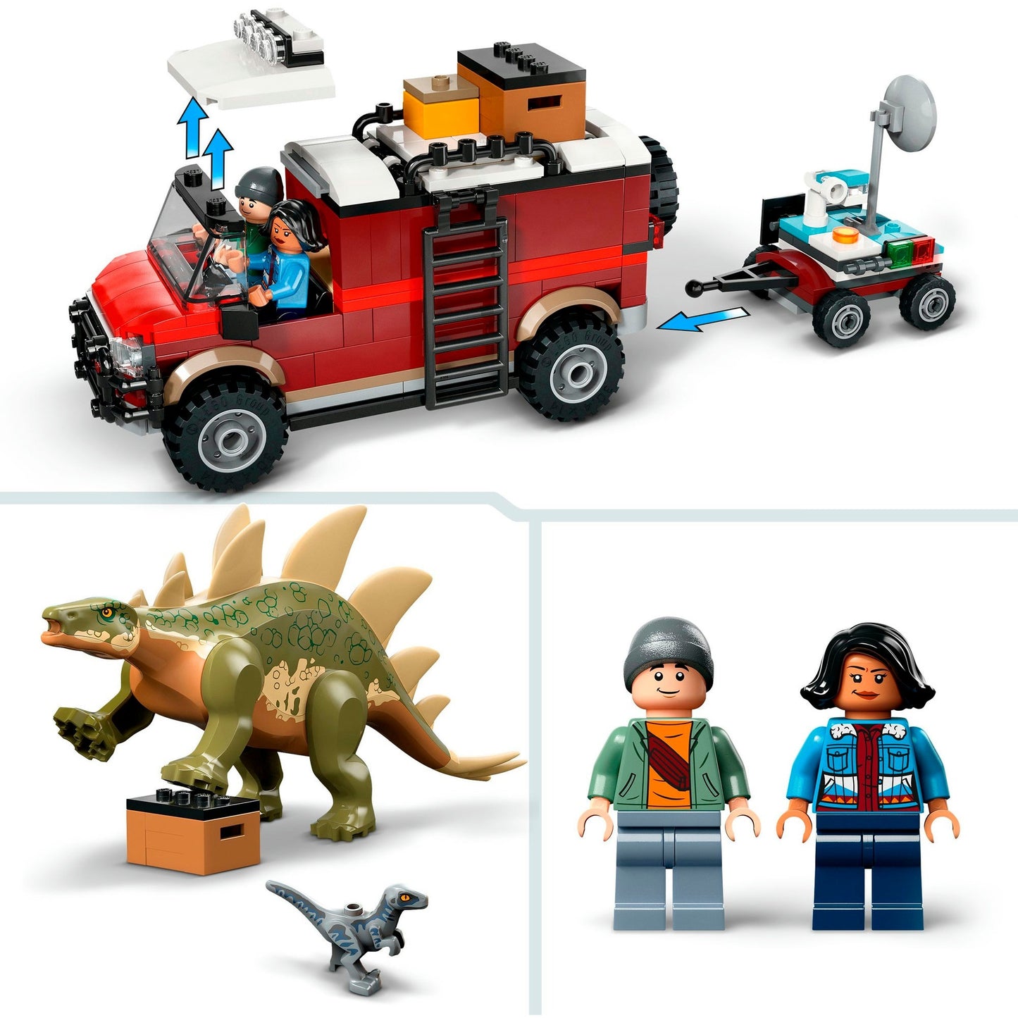 LEGO 76965 Jurassic World Dinosaurier Missionen: Entdeckung des Stegosaurus, Konstruktionsspielzeug