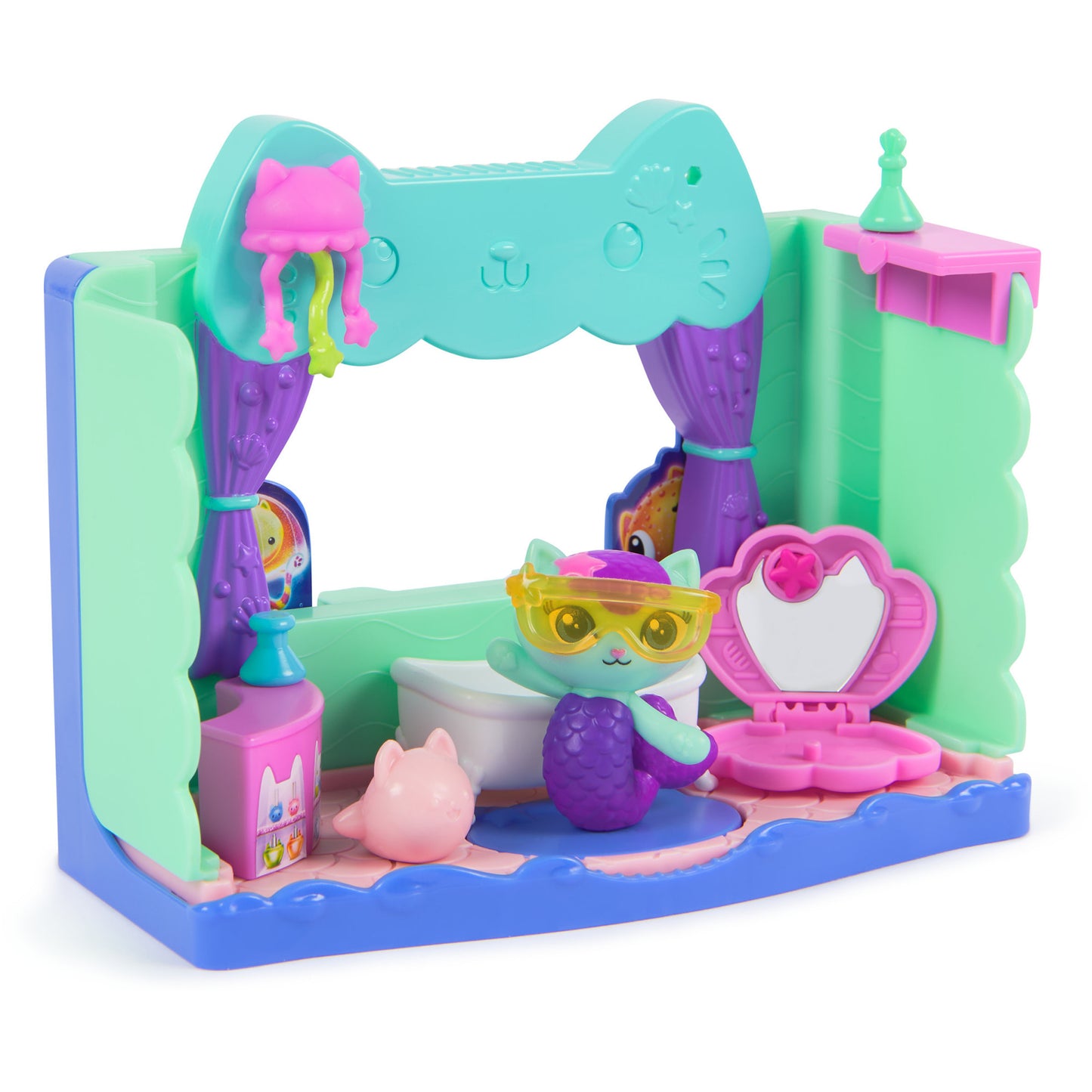 Gabby's Dollhouse: Der Film - Portal Raum Spa-tastisches Badezimmer von Meerkätzchen, Spielfigur