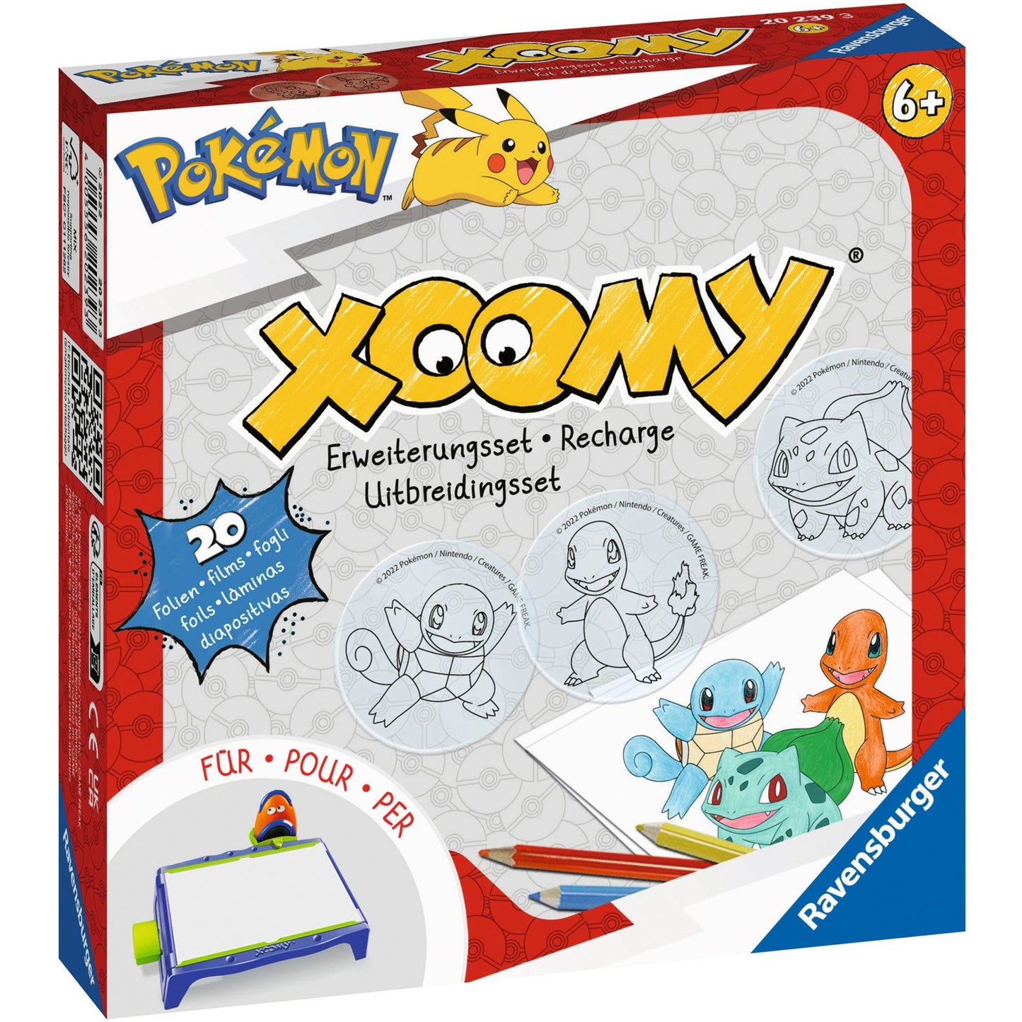 Ravensburger Xoomy Erweiterungsset Pokémon, Malen