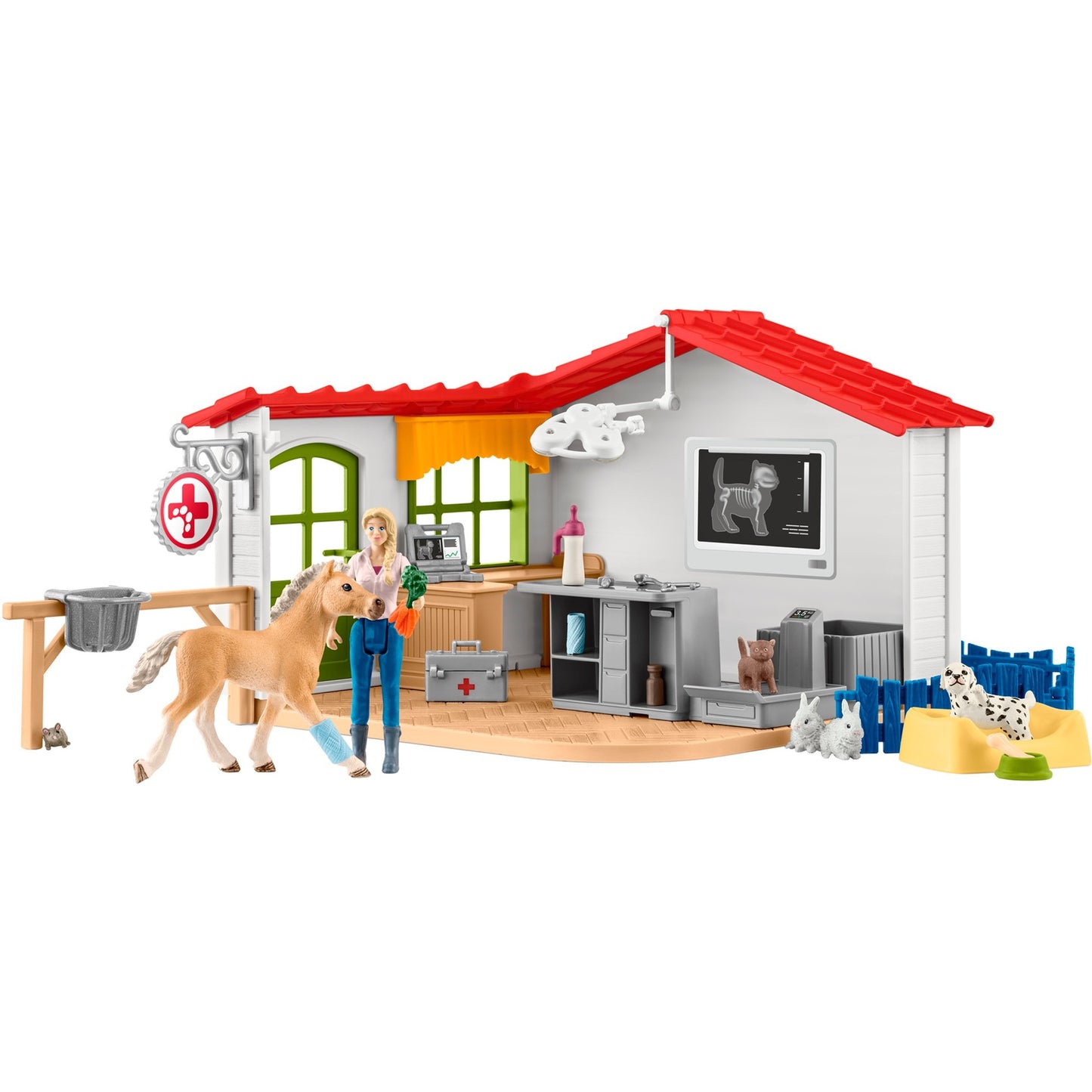 Schleich Farm World Tierarzt-Praxis mit Haustieren