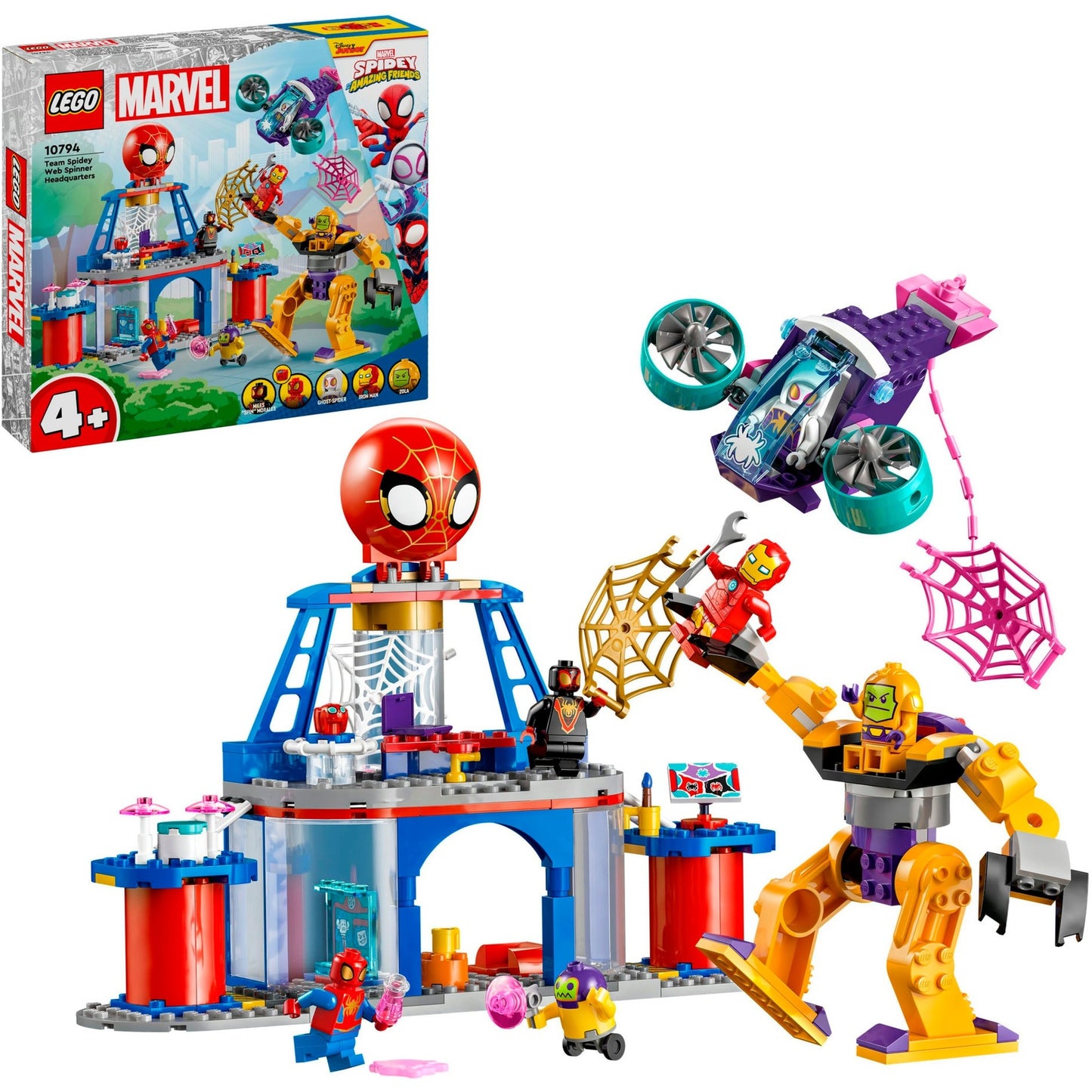 LEGO 10794 Marvel Spidey und seine Super-Freunde Das Hauptquartier von Spideys Team, Konstruktionsspielzeug