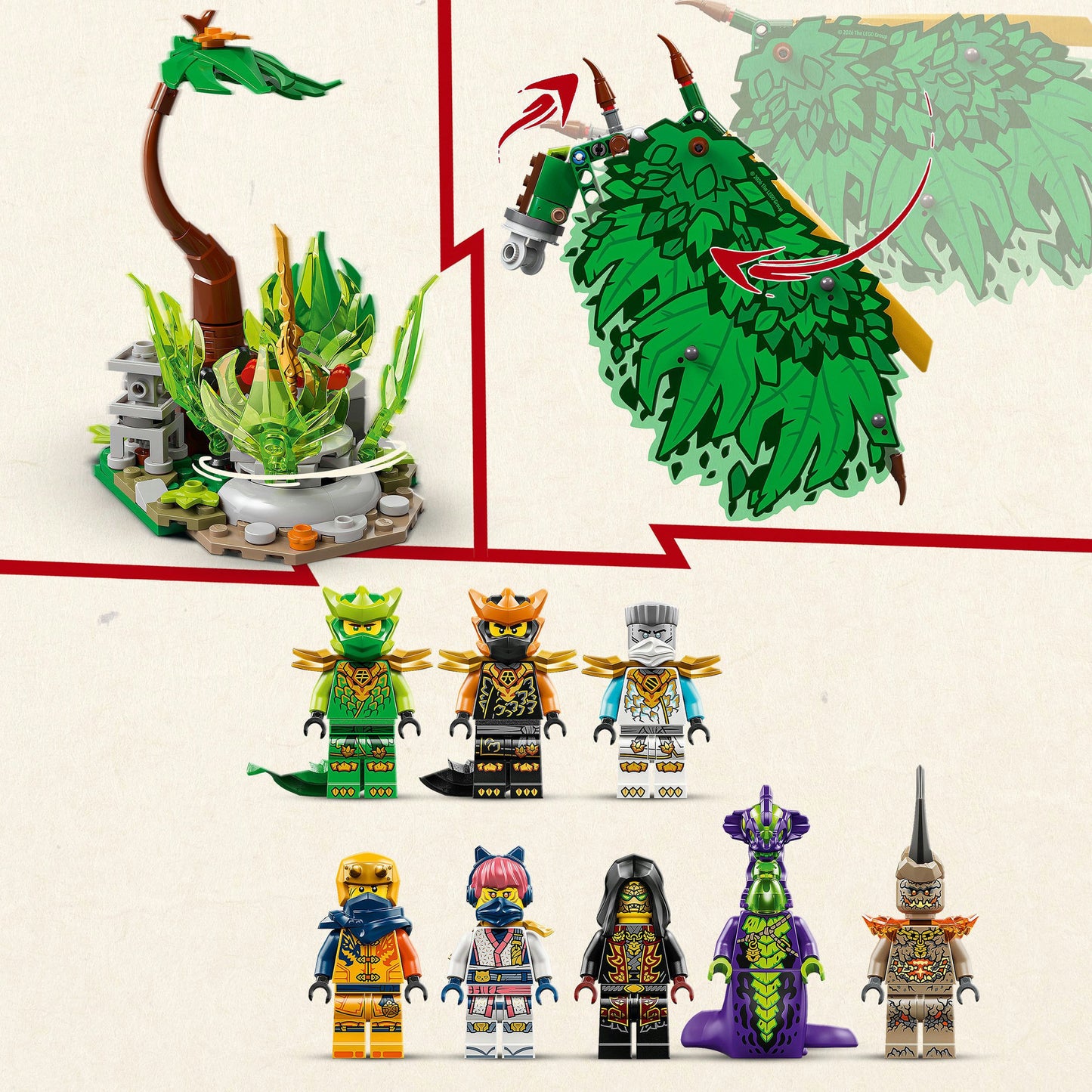 71859 Ninjago Der Drache des Lebens, Konstruktionsspielzeug