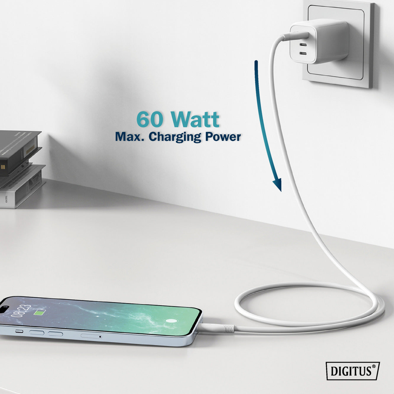 USB 2.0 Silikon-Anschlusskabel USB-A > USB-C
