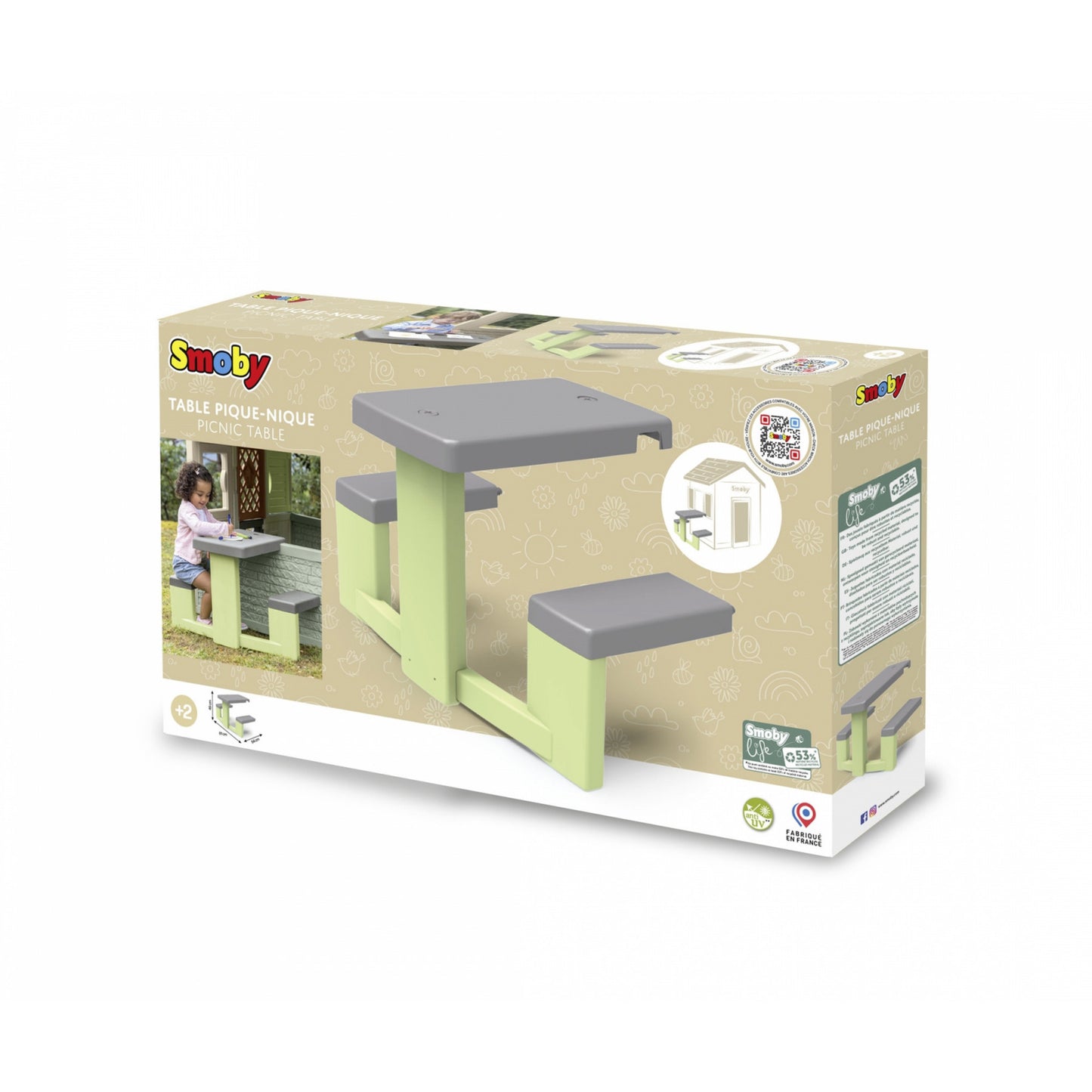 Life Spielhaus Zubehör Picknicktisch, Gartenspielgerät