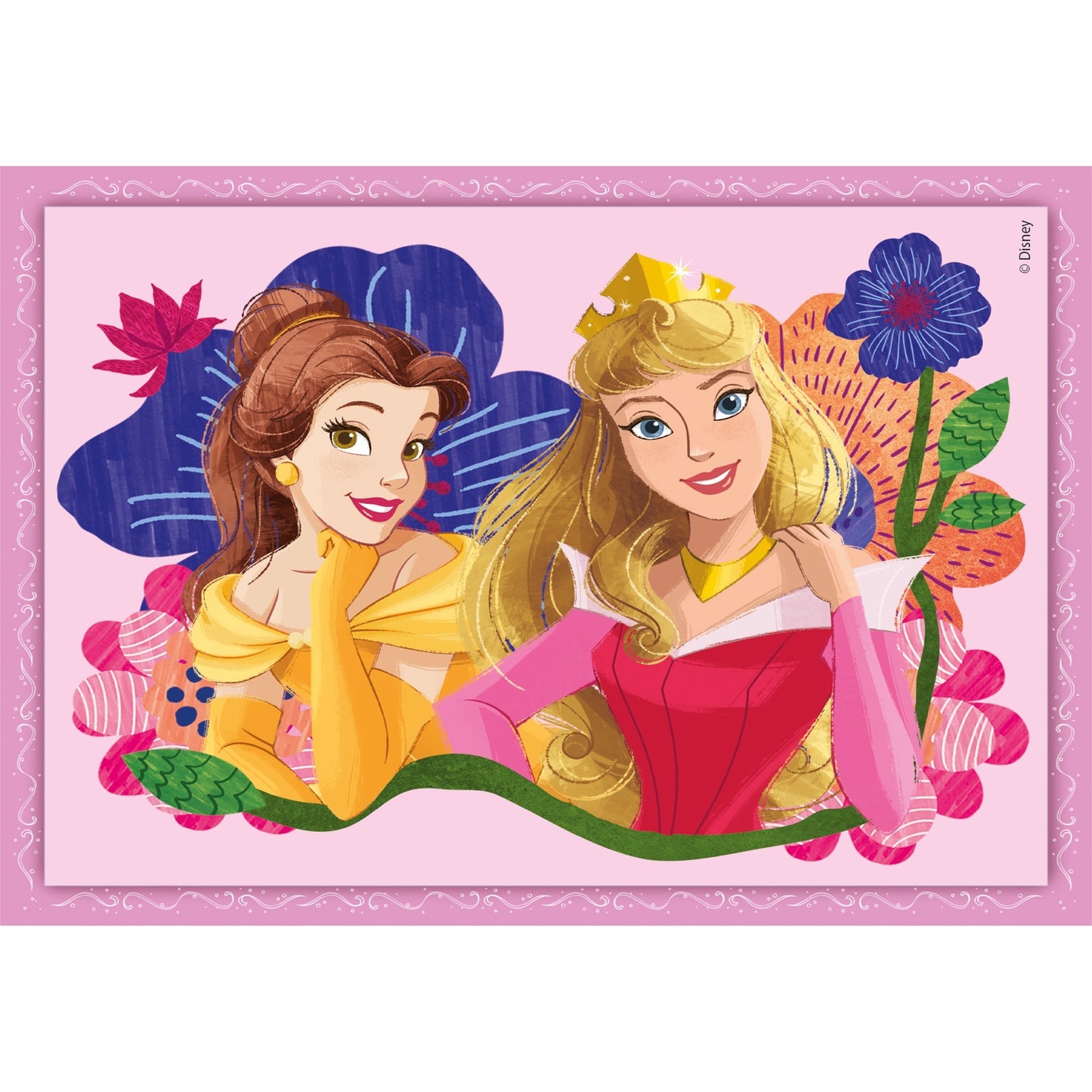 Clementoni Supercolor 4 in 1 - Disney Princess (4 Puzzle (12-24 Teile))