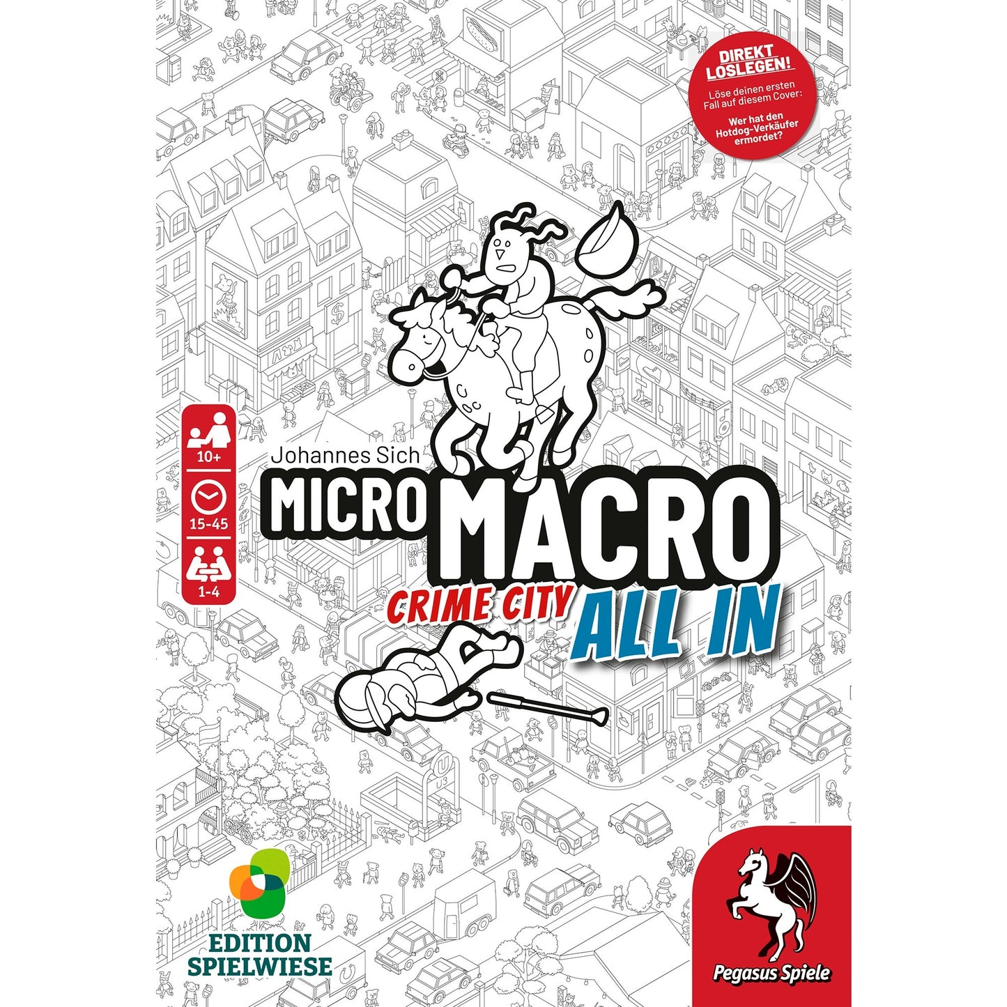 Pegasus MicroMacro: Crime City 3 - All In, Brettspiel