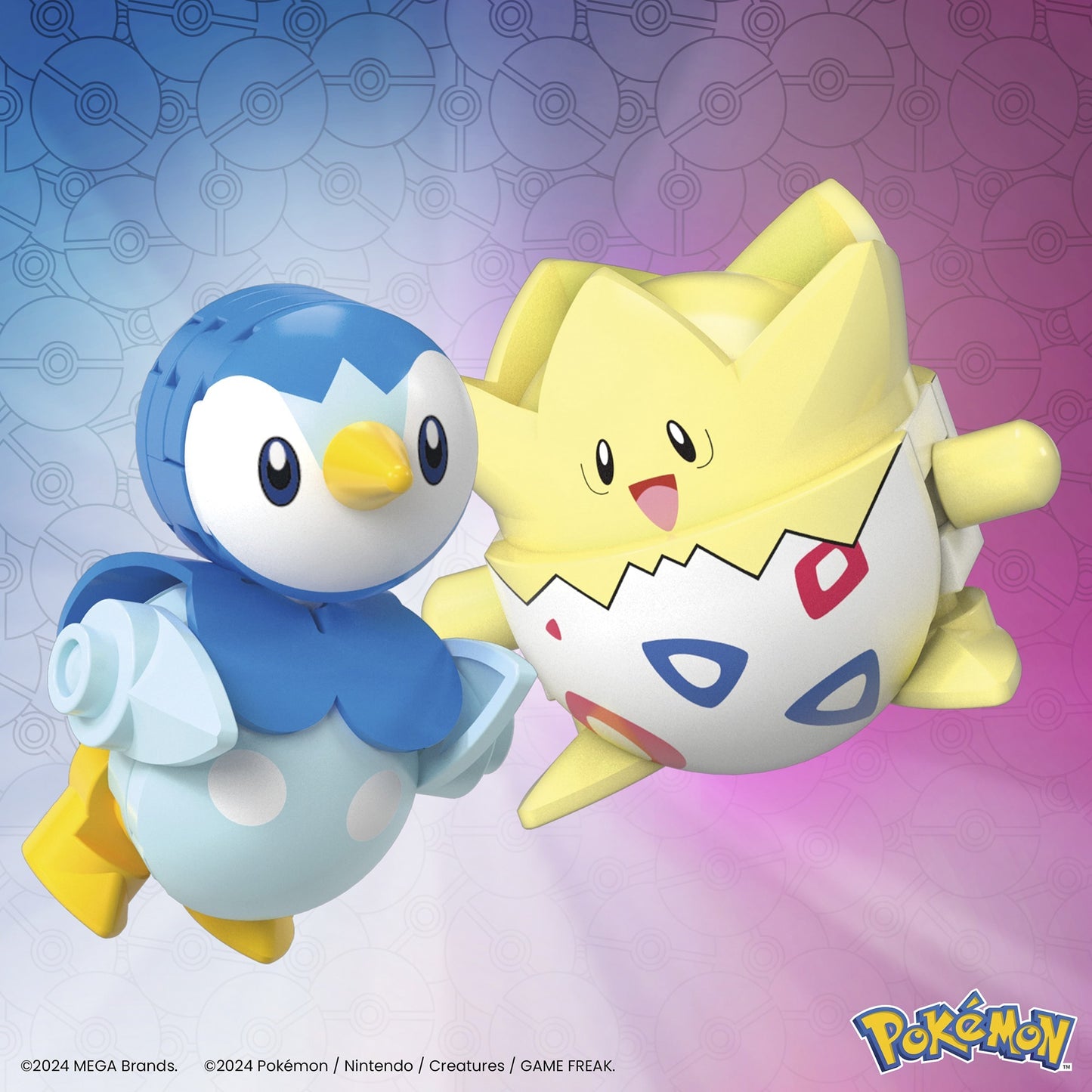 MEGA Pokémon 2er Pokéball Set - Plinfa und Togepi, Konstruktionsspielzeug